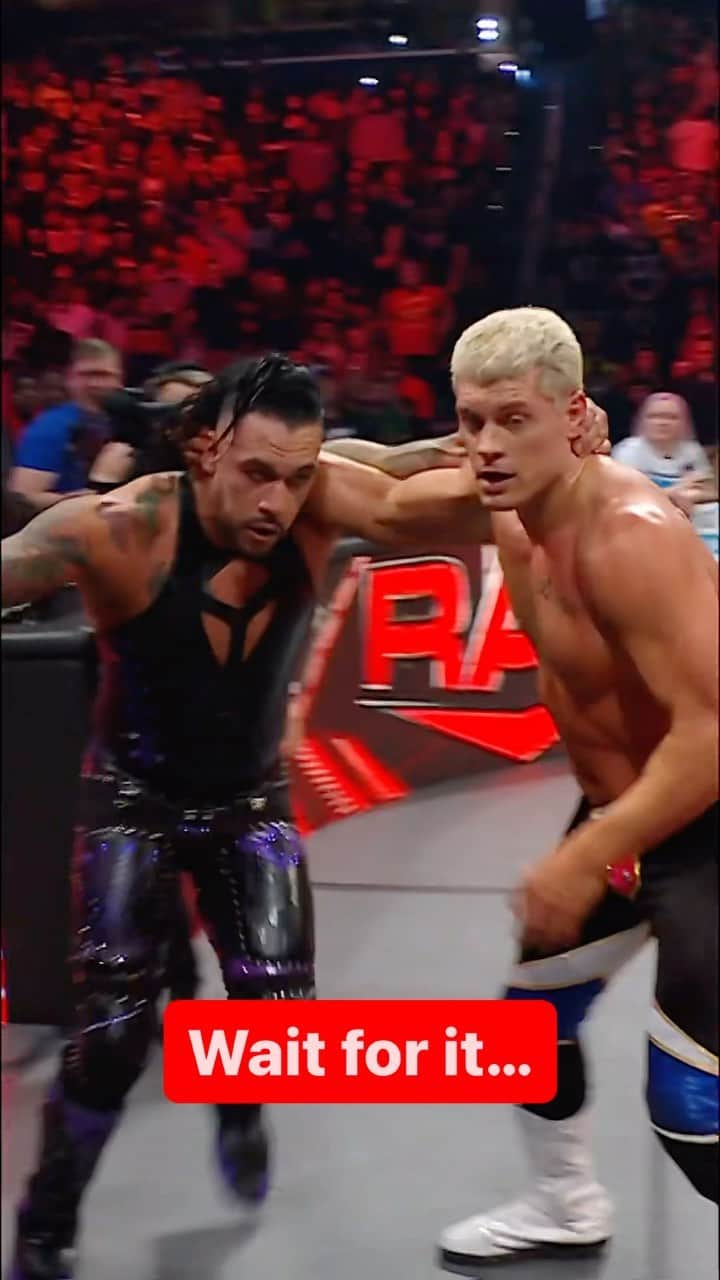 WWEのインスタグラム：「@archerofinfamy made sure the ringpost felt that one too!」