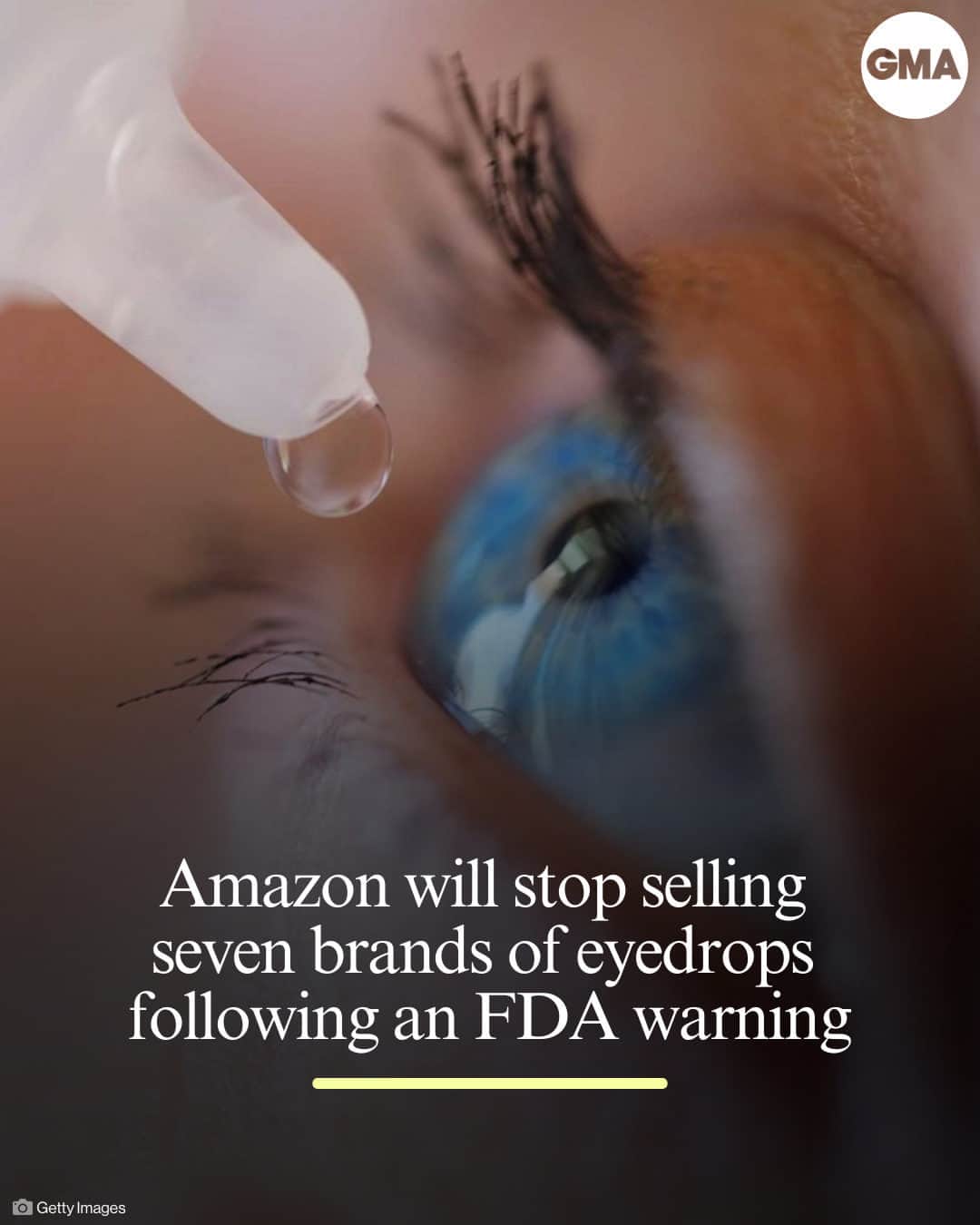 Good Morning Americaのインスタグラム：「Amazon says it will stop selling seven brands of eyedrops after the CEO received a warning letter for selling "unapproved new drugs" on the popular shopping website.  The FDA sent a letter to Andrew Jassy, Amazon’s chief executive officer, detailing the sale of products with claims to help pink eye, dry eyes and eyestrain on Amazon that the FDA says violate federal regulations.  "Safety is a top priority at Amazon. We require all products offered in our store to comply with applicable laws and regulations. The products in question have been investigated and are in the process of being removed," an Amazon spokesperson told ABC News in an emailed statement.  Visit the link in bio to read the full letter and learn more about the claims on each product.」