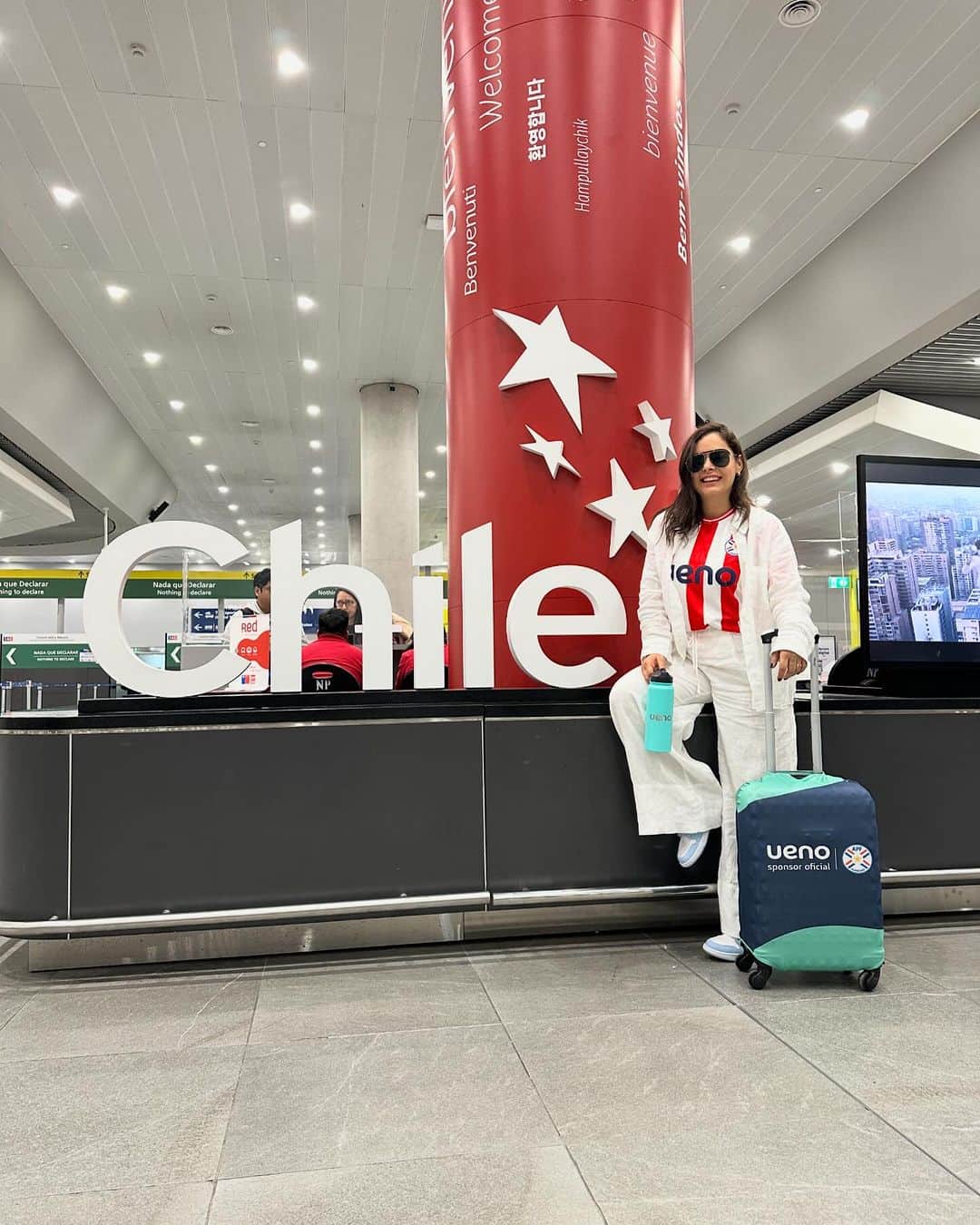 のインスタグラム：「Llegamos 🛬 a CHILE 🇨🇱 QUIEN GANA..?   @ueno_py」