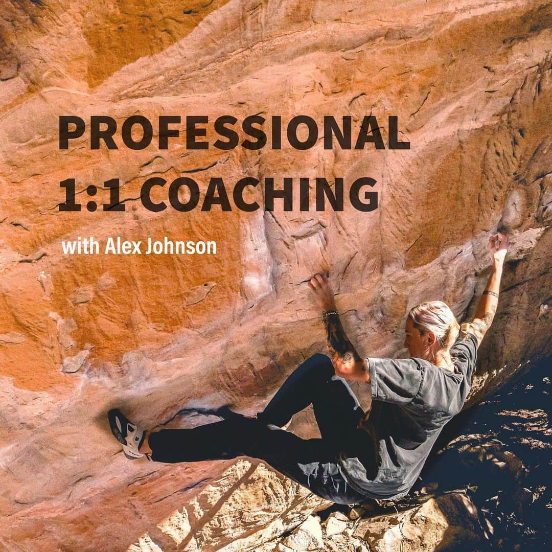 アレックス・ジョンソンのインスタグラム：「Level up your climbing this winter with a customized training program, 1:1 coaching, and 24/7 text communication with me!  With over a decade of professional coaching experience, multiple World Cup gold medals, and notable ascents up to V14 and 5.14, I’ll work with you to help you reach your goals together.  All ages and ability levels encouraged!  ⛓️ Link in bio or DM for more details.」