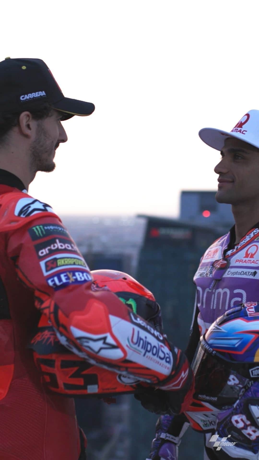 MotoGPのインスタグラム：「Who will add his name to the #MotoGP champions tower in 2023? 🏆 The #PECCOvsMARTIN battle will continue in Lusail this weekend and it promises to be a spectacular one! ⚔️ 🔥  #QatarGP 🇶🇦 #TeamPECCO #TeamMARTIN #Motorsport #Motorcycle #Racing」