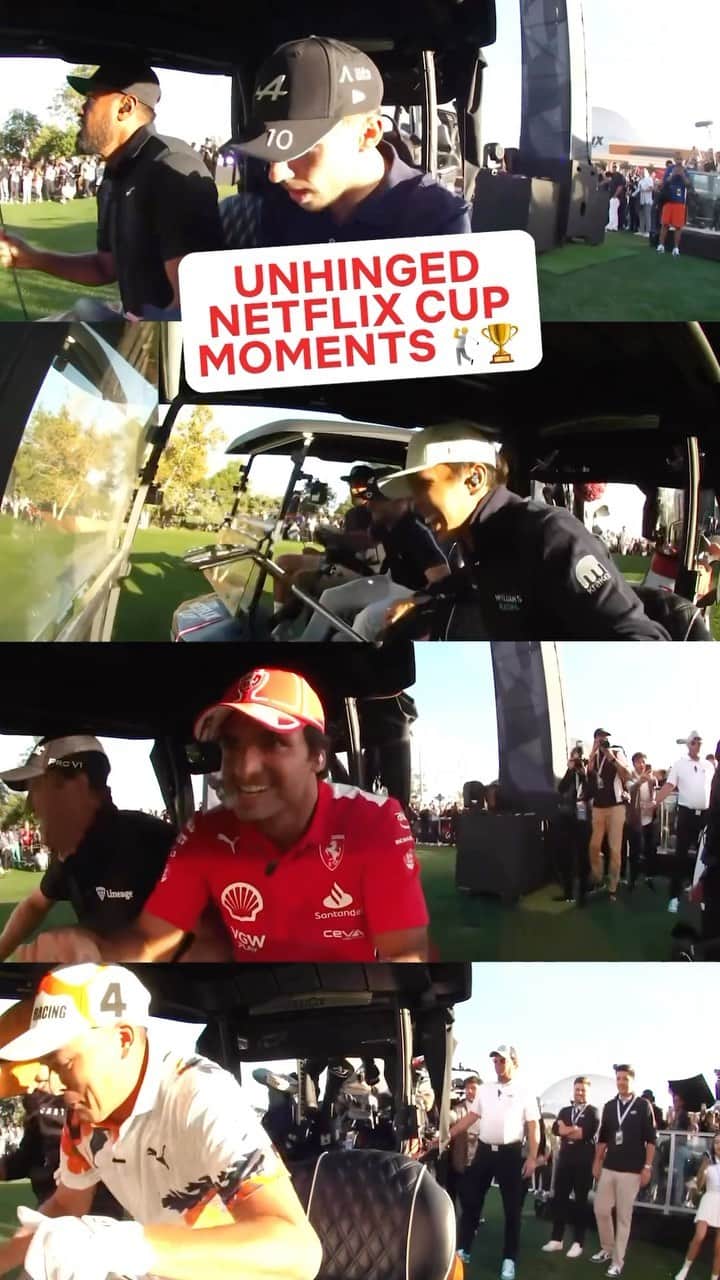 ネットフリックスのインスタグラム：「unhinged moments from the netflix cup ⛳️」