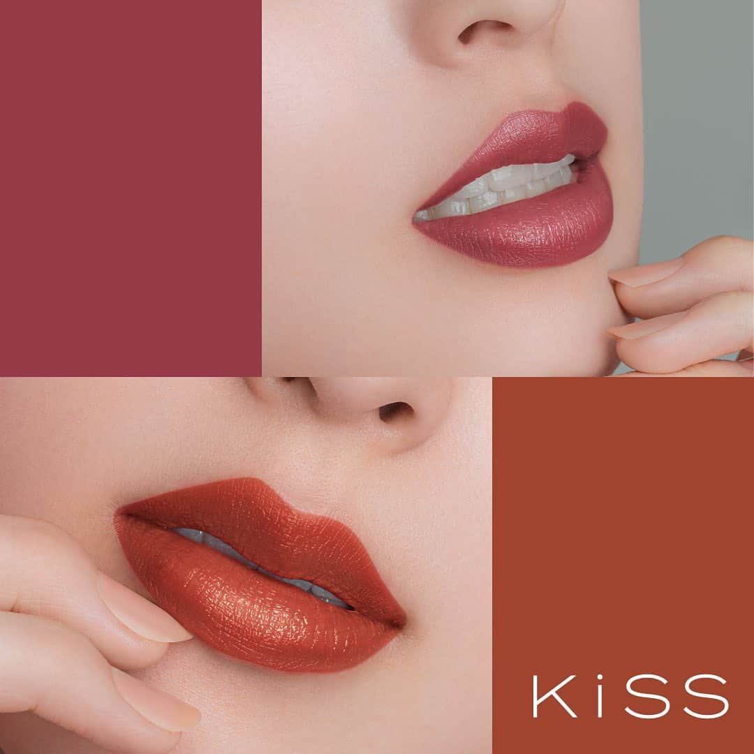 kiss コスメティクス（公式）のインスタグラム：「. ＼11/29 限定発売／  上品なセンシュアルなレアグロウ質感 極細ボディのリップアローから ドラマチックな限定色が登場🏹  限定カラーのテーマは 「クライマックス・シーン」🎥  吸い込まれるような魅力がありながら ドレッシーでエレガントなカラーは 美しいエネルギーを与えます  「キス リップアローX」 全2色 💋01 ルビーヒールズ 繊細で力強いワインブロンズ系  ゴールドパールを配合で 強さのなかに星のような煌めきを放つ💫  💋02 サンセットヘヴン くすみ系の橙ブラウン  うちに秘めた情熱を開放し リップが主役の、媚びない大人メイクに  まるで映画の主人公のような 自立した強さある2色  あなたは、どちらの色を纏いたい？ 発売をお楽しみにね💞  #KiSS #KiSSコスメ #キスミー #リップアロー #コスメ #メイク #プチプラコスメ #今日のコスメ #コスメ大好き #本気コスメ #今日のメイク #美容 #コスメ好きさんと繋がりたい #コスメレポ #オフィスメイク #おすすめコスメ #新作コスメ #限定コスメ」