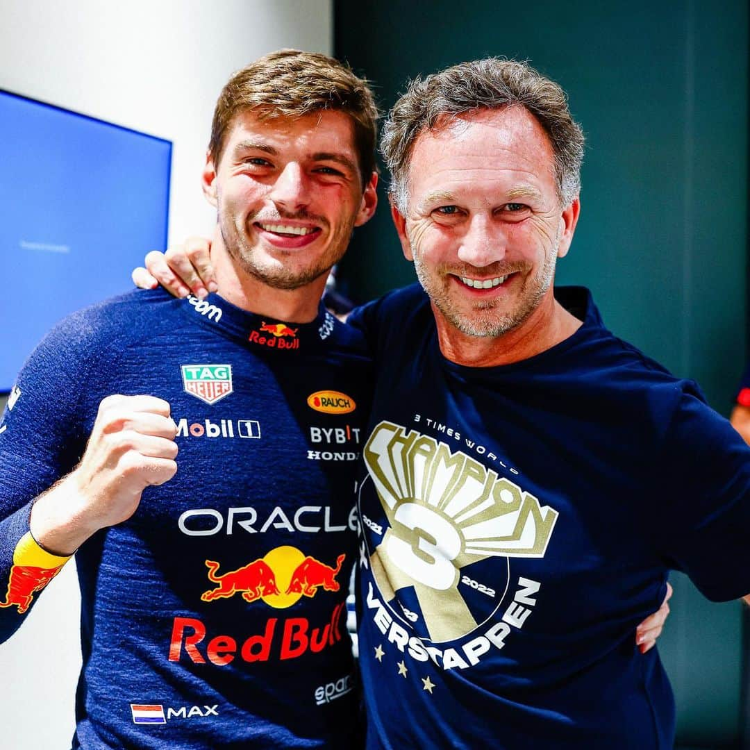 マックス・フェルスタッペンのインスタグラム：「Huge congrats to @christianhorner 🎉 Happy 50th!」