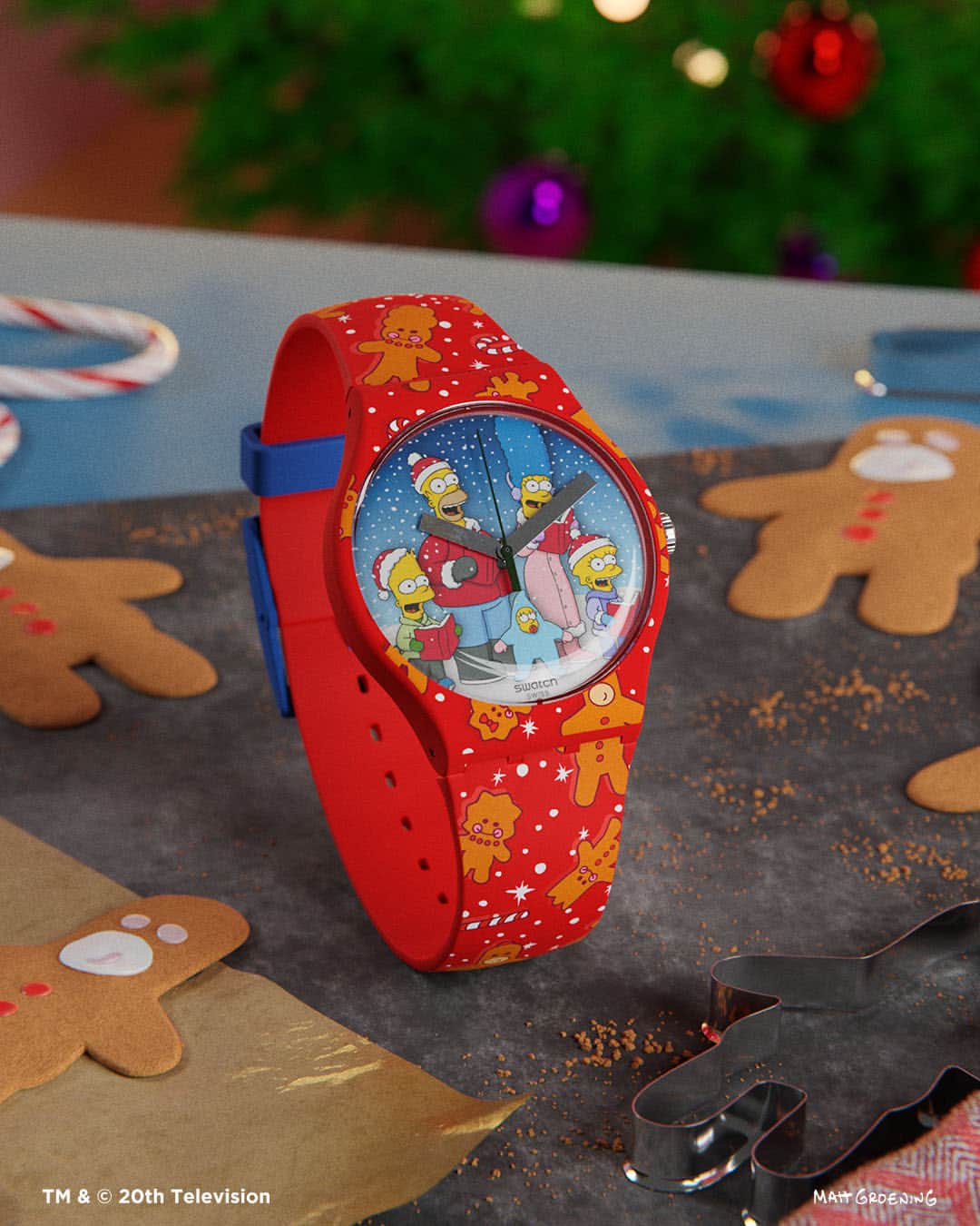 Swatchさんのインスタグラム写真 - (SwatchInstagram)「Get ready for a jolly time this holiday season with The Simpsons and Swatch 🎄 Available now!  #SwatchHolidays」11月16日 20時00分 - swatch