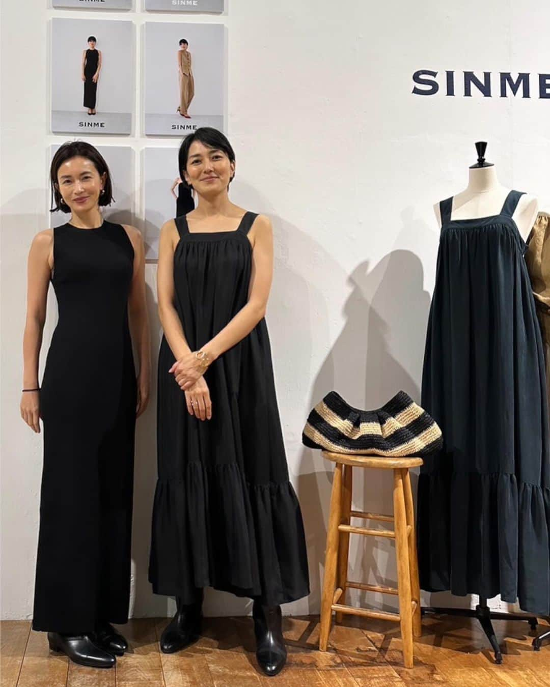 長谷川京子のインスタグラム：「SINME2024 A/Wの展示会へ。  今回も可愛かったです😍 さらに言うと、このロングブーツ。 見た目の美しさと履き心地の良さ、両方を満たしてくれている。 こんな靴に出逢える事、滅多にない。 @sinmedenim  @yukaitaya」