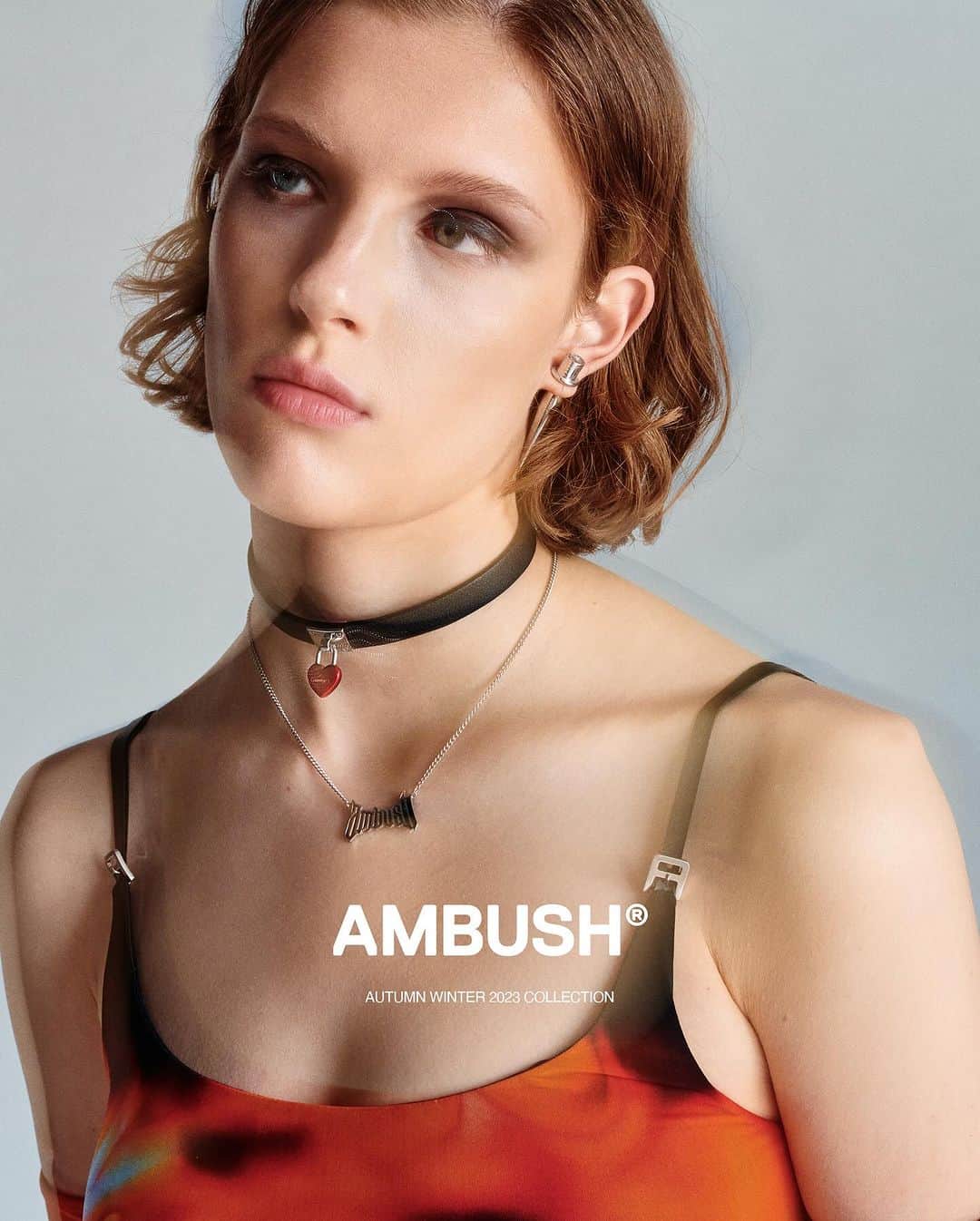 AMBUSHのインスタグラム：「Mix and match your #AMBUSH AW23 jewelry, including the new seasonal logo. Now available at our WEBSHOP and WORKSHOP」