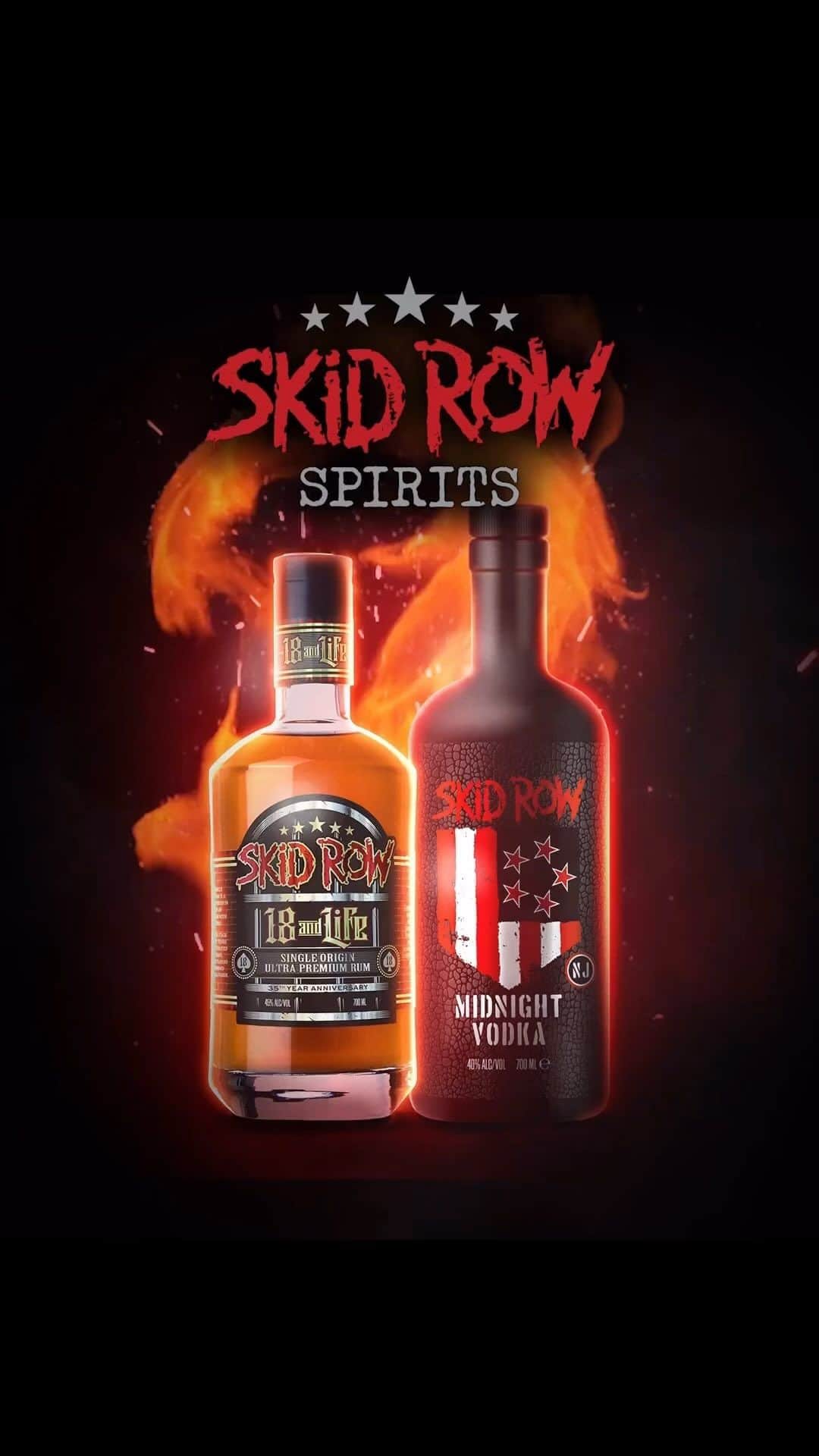 レイチェル・ボランのインスタグラム：「Today marks the launch of Skid Row Spirits, a specially crafted alcohol collection featuring 'Midnight' Vodka and '18 and Life' Single Origin Ultra Premium Rum. Our passion project has finally come to life!   With Brands For Fans , we've poured our hearts into every stage, ensuring top quality and character in each bottle. As we share these offerings, we hope you enjoy them as much as we do! Drink responsibly and savor life! 🥃   "Snake shares, 'This is more than a label; it's a labor of love!' Rachel Bolan adds, "Skid Row Spirits isn't just about our name on the label; We've poured our passion into every drop, and we can't wait for you to savor the taste of our dedication."   🌍🛒 Pre-order now in the UK & Europe at www.brandsforfans.com/skidrowspirits. Sweden - Launch on Nov 29 via Systembolaget Australia - Pre-orders open in December for January delivery. USA & Canada - Get ready for 2024! Stay tuned for updates on other markets. Grab the Limited Edition Collection featuring both bottles, along with exclusive branded playing cards and two guitar picks! 🎸♠️"」