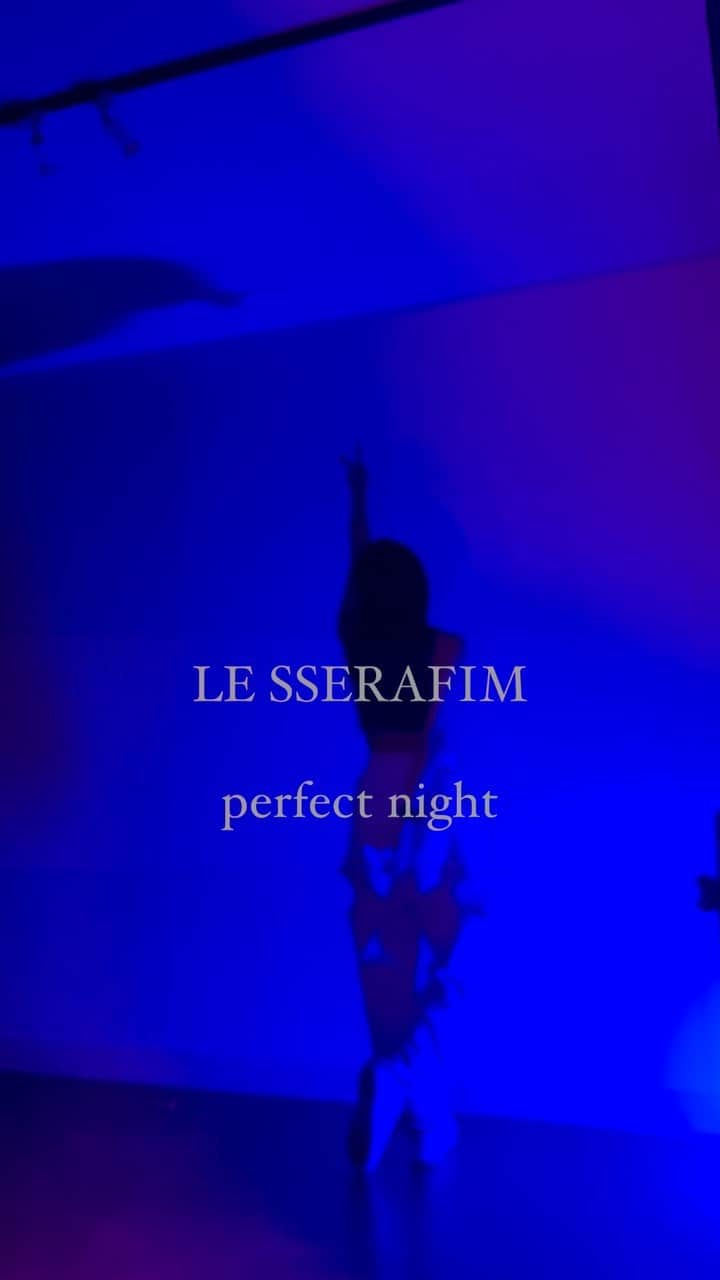 沖楓花のインスタグラム：「LE SSERAFIM🌐perfect night🩷  #lesserafim #perfectnight #dance #dancechallenge #kpopdance」