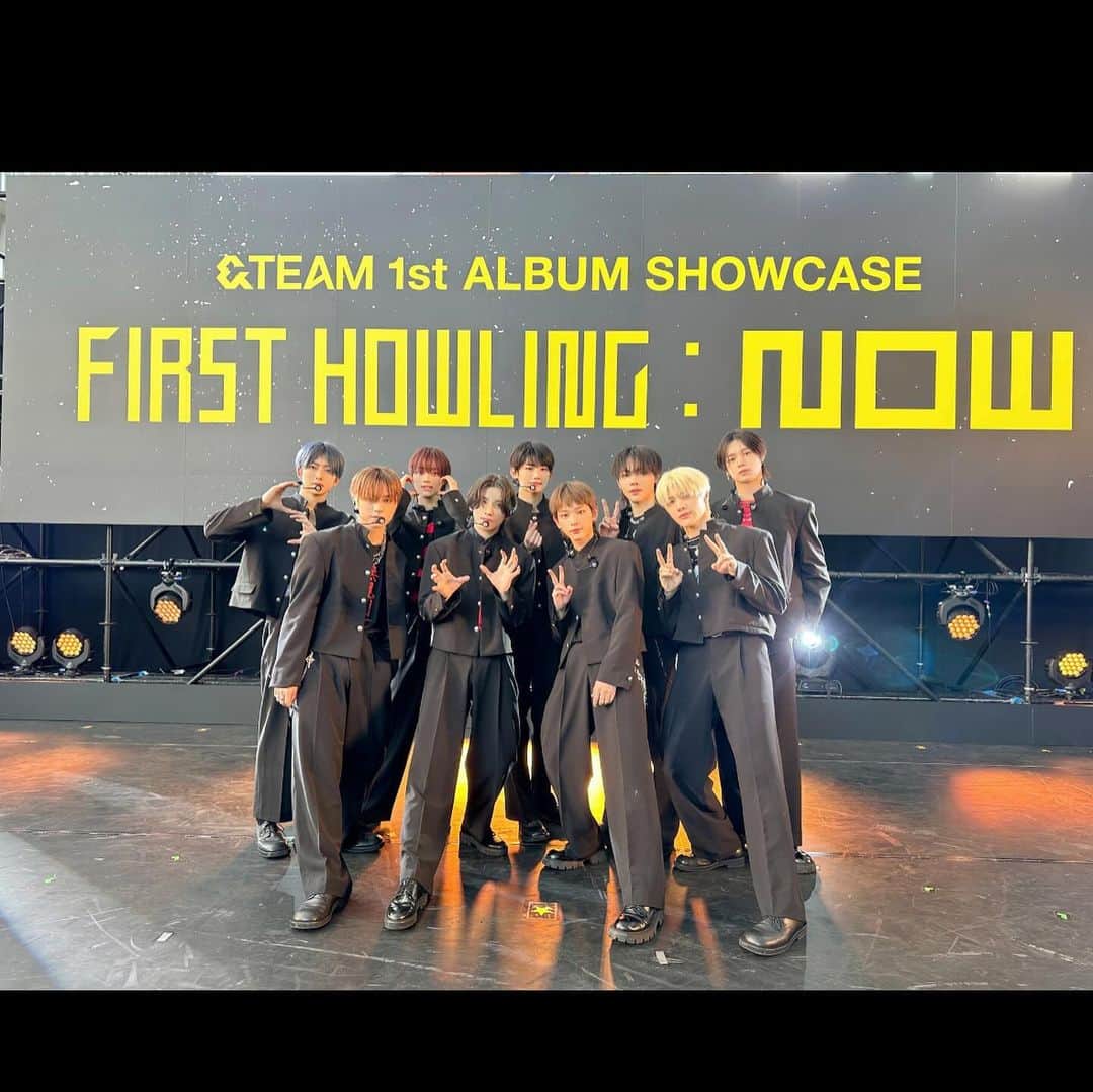 唐沢憲司のインスタグラム：「&TEAM  1st ALBUM SHOWCASE First Howling : NOW   @andteam_official  @glitter.mag」