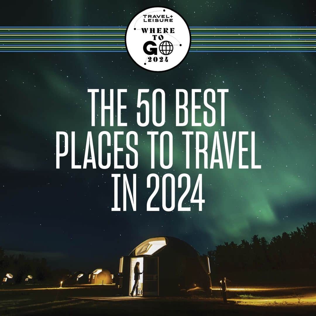 Travel + Leisureのインスタグラム：「Well, you knew it was coming. This year, more than 20 T+L staffers weighed in to create this hand-picked list of the places that thoughtful, curious travelers should consider in 2024. . These are the destinations that have captured our imaginations, the spots where T+L editors want to spend their own time in the year ahead. Among the picks are Canada's Métis Crossing, which headlined our October 2023 issue; Istanbul, for which our editor in chief makes a compelling case; and Paris, because there's a little thing called Les Jeux Olympiques coming up. . Head to the link in bio for the full list of the 50 best places to travel next year. We'll see you out there.」