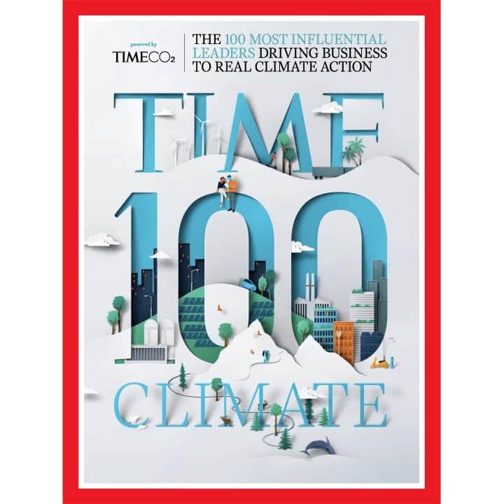 TIME Magazineのインスタグラム：「Introducing the TIME100 Climate: The most influential leaders driving business to real climate action.  See the full list at the link in our bio.  Illustration and animation by Eiko Ojala for TIME」