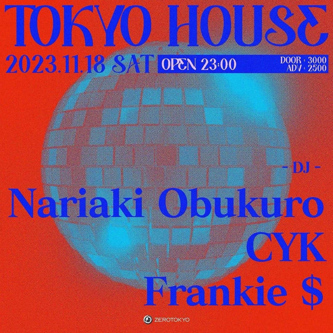 小袋成彬のインスタグラム：「November 18 2023 1:00 - 2:30 @zerotokyo_official   Get into my groove  Tickets link in bio」