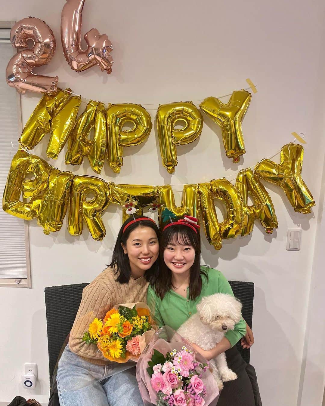 新嶋莉奈のインスタグラム：「今年もお誕生日会できた 24ってもう大人じゃん…👯‍♀️」