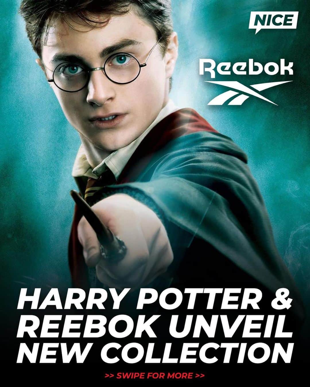 Nice Kicksのインスタグラム：「Harry Potter and Reebok team up to release a magical footwear and apparel collection 🪄🧙  This upcoming collaboration includes four pairs of adult footwear, 2 pairs of kids footwear, and adult collegiate-style apparel 🔥  @nicedrops: 12/1 from $50-$250 🗓️」