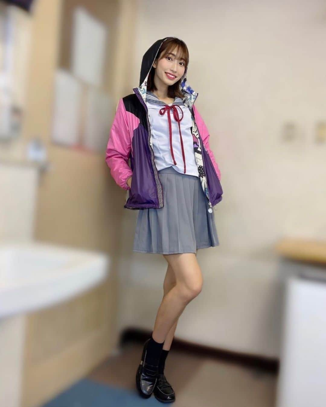 早川みゆきさんのインスタグラム写真 - (早川みゆきInstagram)「. 舞台レヴォオン  全身写真〜〜🎀  神代柚葉、でしたっ」11月16日 23時22分 - miyuki_hykw