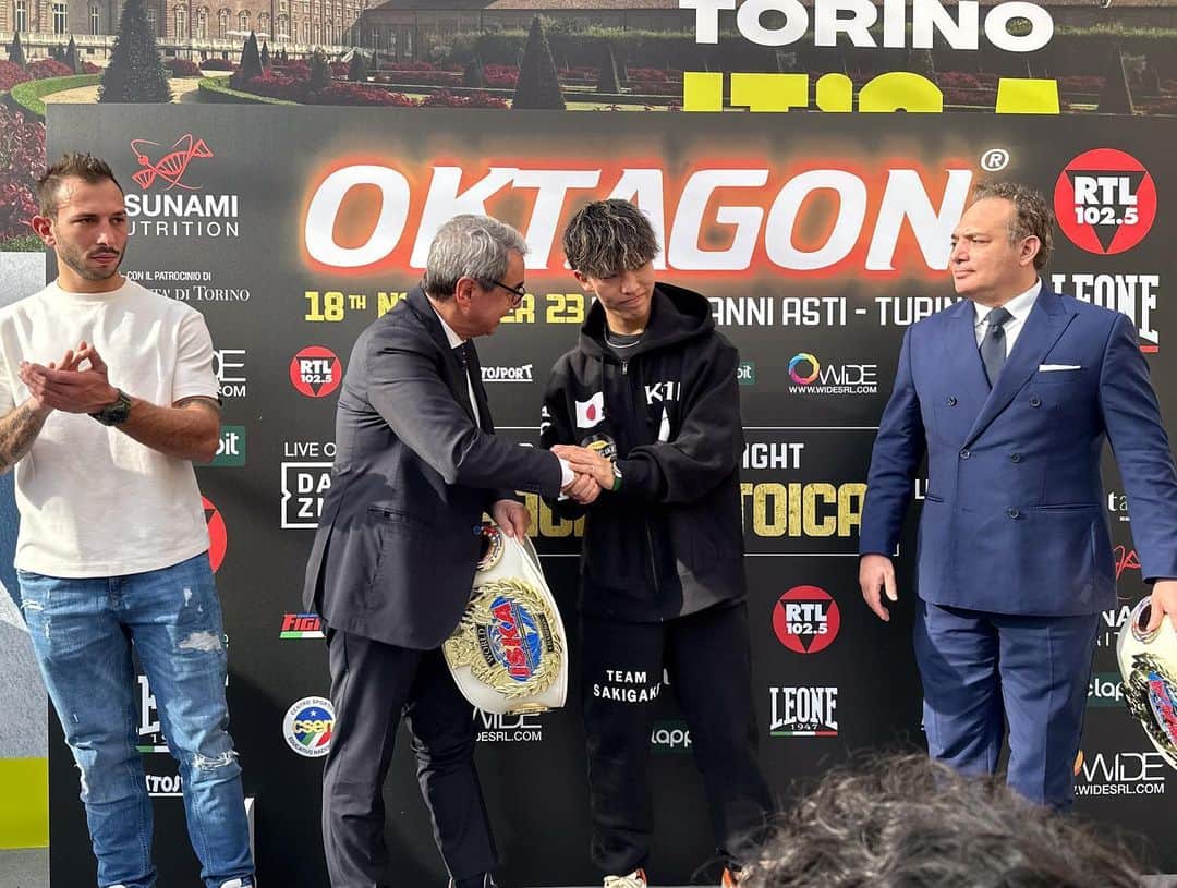 K-1【Official】のインスタグラム：「OKTAGON Kickboxing Event for November 18 in Italy  🎤 Press conference   👑ISKA World Title Fight – K-1 -59KG 🇮🇹Mirko Flumeri  vs. 🇯🇵Takumi Terada   #k1wgp #k1 #Oktagon #Italia #Torino #Italy #Turin #KREST #K1GYM ︎©︎OKTAGON」