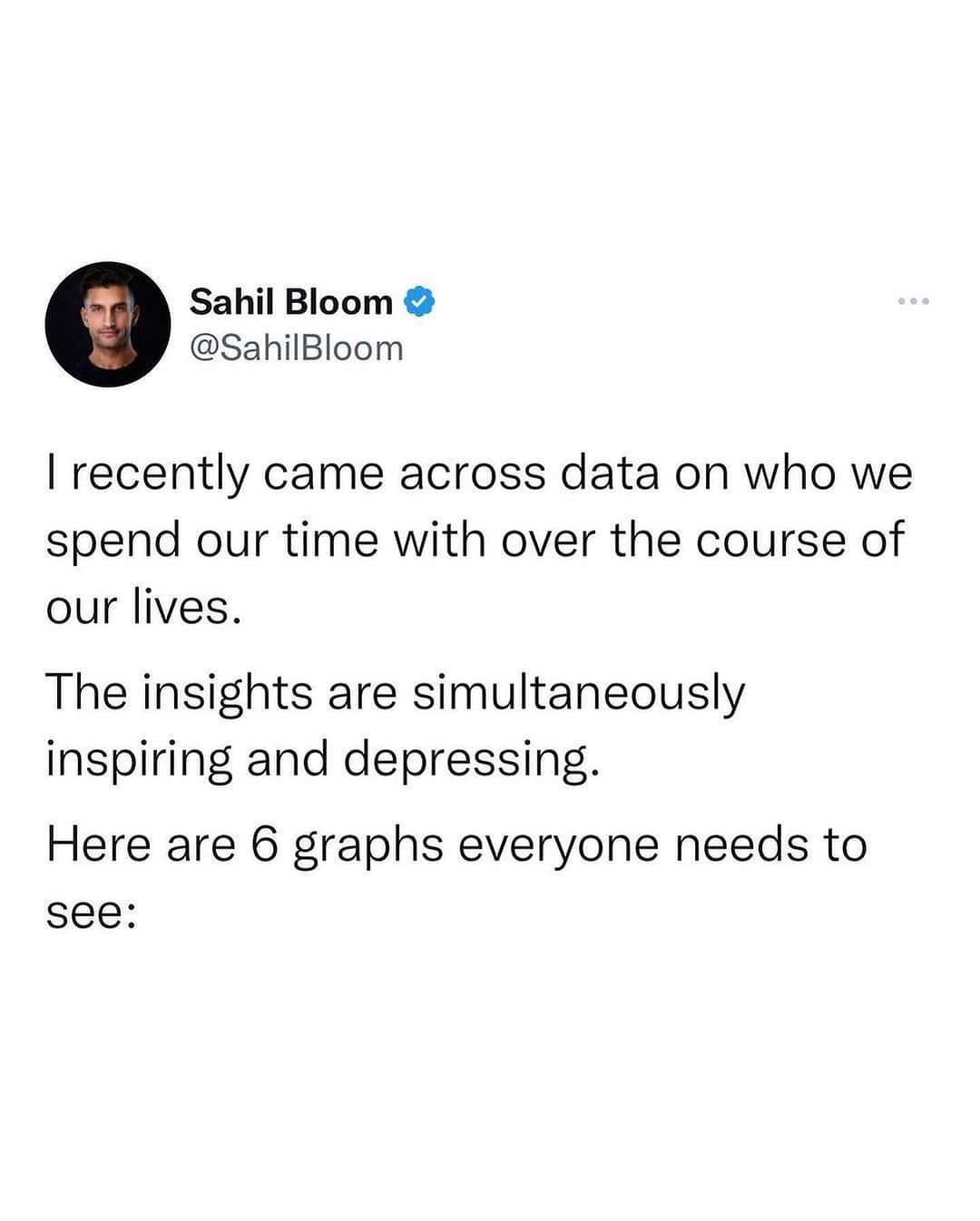 ブリジット・モイナハンのインスタグラム：「#regram @melrobbins Wow… These graphs really made me think about HOW I spend my time and WHO I spend it with.  I bet there were a few specific people that popped into your head as you were swiping through.  Tag them below and let them know how much they mean to you and that you cherish your time together ❤️  Credit: @sahilbloom @tanksgoodnews」