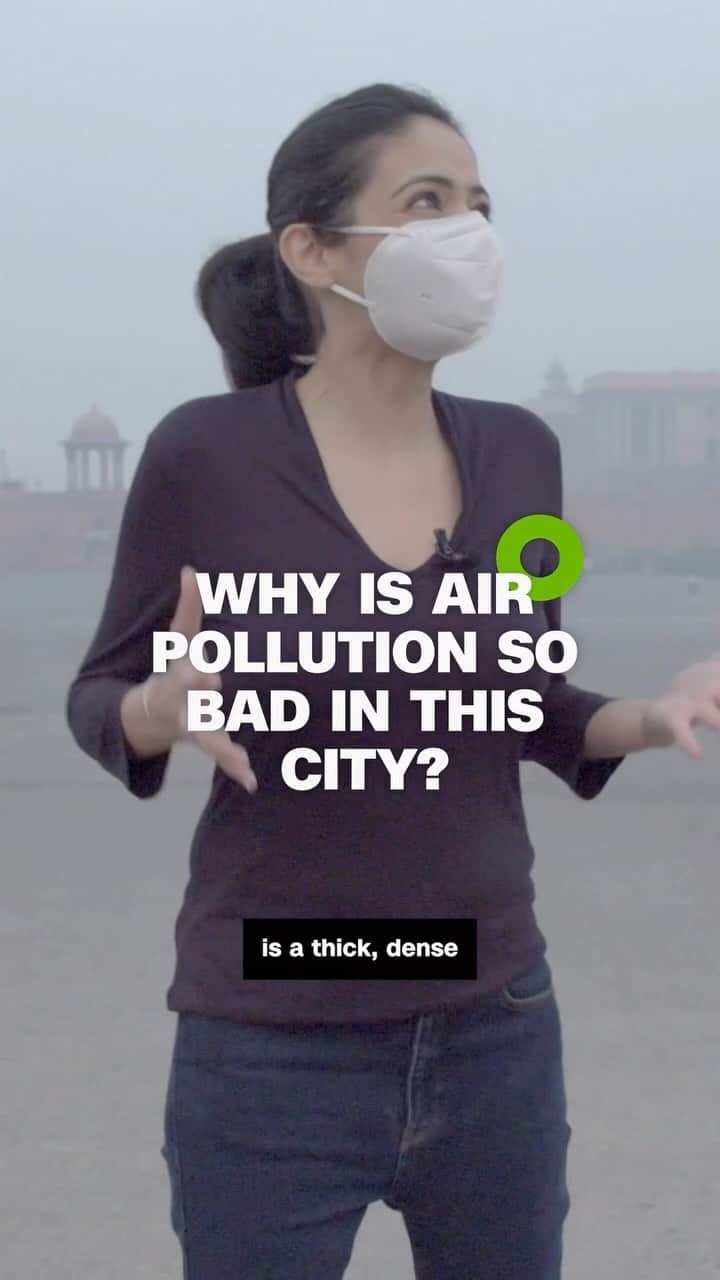 CNNのインスタグラム：「India’s capital is often ranked among the world’s most polluted cities. A recent Air Quality Life Index report found that poor air quality could shorten average life expectancy of New Delhi residents by nearly 12 years. CNN reporter Vedika Sud explains why pollution often peaks at the same time every year and why this problem is so hard to tackle.」