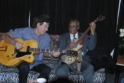 キース・リチャーズのインスタグラム：「To my good friend, Hubert Sumlin. How much I loved playing with him. Thinking of him today on his birthday! . . Photos:J.Bouquet」