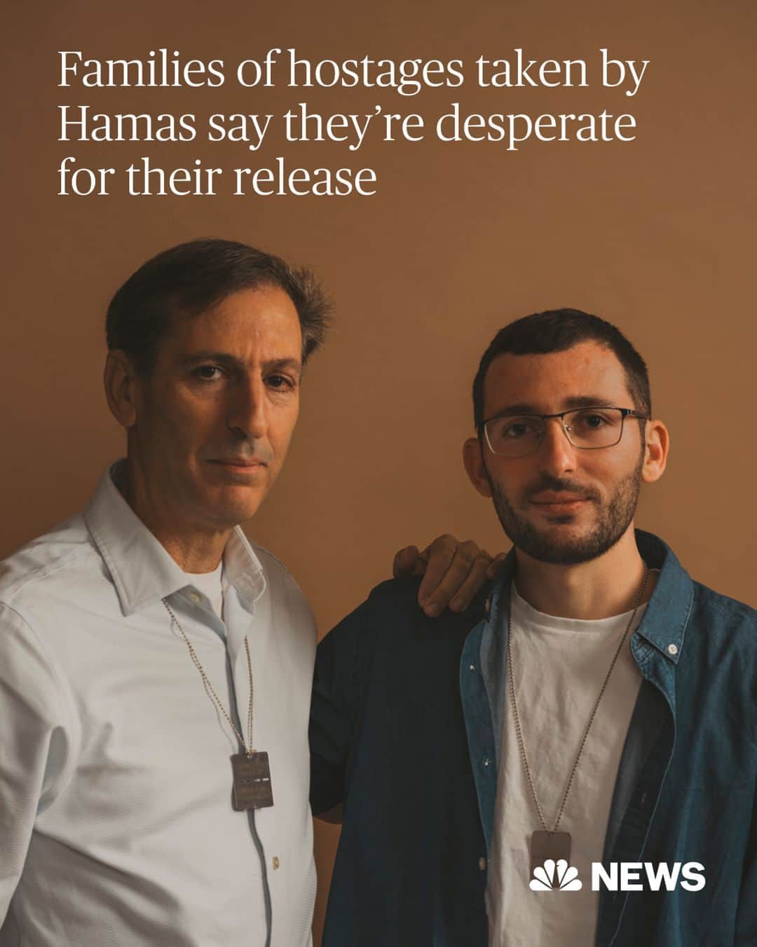 NBC Newsのインスタグラム：「The families of American citizens kidnapped by Hamas militants in Israel say they want to focus international attention on the plight of their loved ones in captivity — including a 3-year-old girl who the White House confirmed was taken into Gaza during the Oct. 7 terror attack.  In an exclusive interview with @lesterholtnbc, the girl’s great-aunt was joined by seven other families whose relatives were taken hostage during Hamas' assault on kibbutzim, a musical festival and homes across Israel’s south. They spoke as thousands of people from across the U.S. descended on the National Mall for a pro-Israel march.  Read more at the link in bio.   📷️ @gregkahn for @NBCNews」