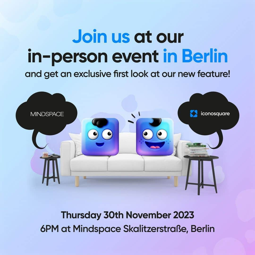 Iconosquareのインスタグラム：「🚨 Exciting news - Iconosquare is organizing an event!  Join us on Thursday, November 30th in Berlin for an evening not to be missed!  Get ready for an exclusive first look at our brand-new AI-powered feature, meticulously crafted to revolutionize the content-creation process for social media managers.  🌐 Network with industry professionals, explore cutting-edge technology and discover how our innovative tool is set to change the game for social media professionals.   Save the date!  Plus, enjoy complimentary refreshments (French-style apéro 🧀🍷) during the course of the evening.  RSVP today to secure your spot (link in story)! .  #saas #socialmediamarketing #aimarketing #networkingevent #iconosquare」