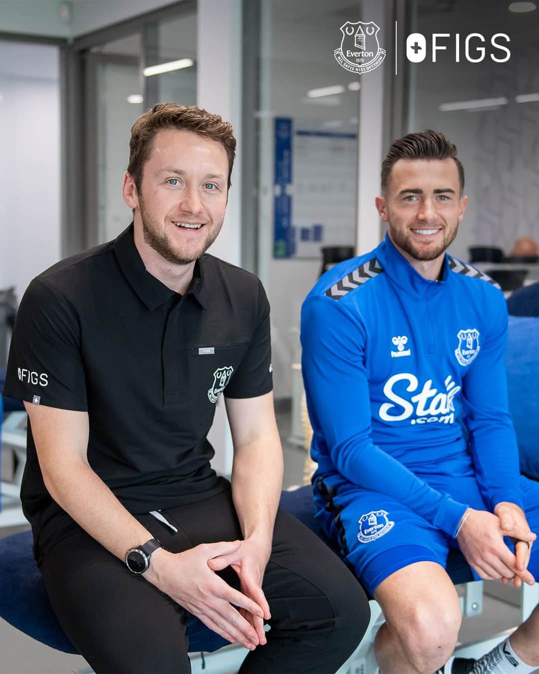 のインスタグラム：「⚽🩺THE FIGS | EVERTON EXPERIENCE  You and your favourite healthcare worker can win big! Tell us your story to nominate an Awesome Human who changed YOUR game for a chance to win: a £1,000 FIGS gift card, hospitality tickets and Everton match shirts! #ad  How To Nominate Your Awesome Human:  Step 1: Post about a healthcare worker making an impact on your life on Instagram, X or Facebook using #BlueswearFIGS  Step 2: Tag @wearfigs and @Everton in your post  Step 3: Follow @wearfigs and @Everton on Instagram, X or Facebook」