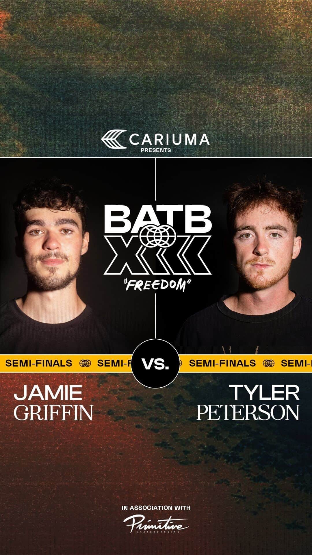 The Berricsのインスタグラム：「One of the most anticipated match ups of the year,  @_jamiegriffin vs. @tylerpeters0n kicked off our second battle of BATB 13 Finals Night. Will Tyler achieve his shot at redemption, or will the defending champ have a chance at the title again? 🥊   Hit the link in bio to see who makes it to the final round of BATB 13 Finals Night now playing on TheBerrics.com #skateboardingisfun #berrics #batb13」