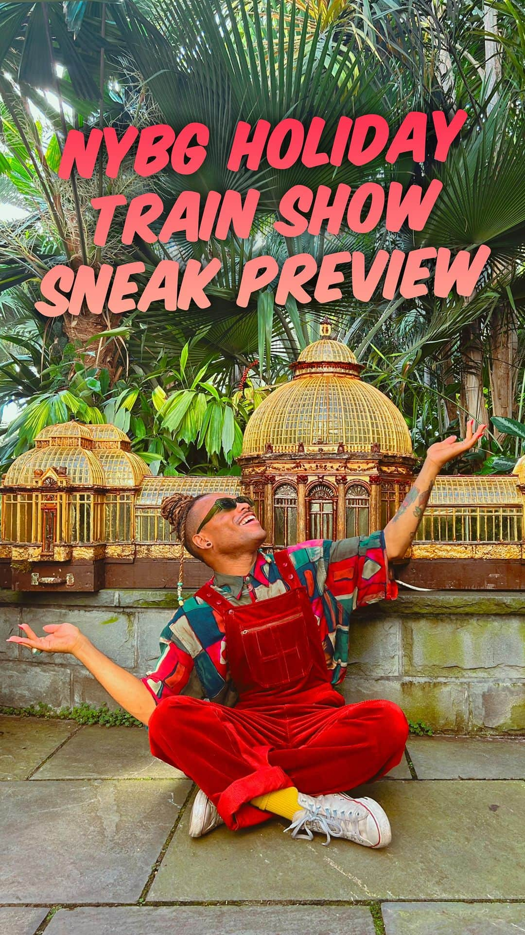 ニューヨーク植物園のインスタグラム：「Get into the HOLIDAY MOOD as @plantkween takes you on a lil behind the scenes of how the Annual @nybg Holiday Train Show comes to life! 🎄🚂🎄   The history of the Holiday Train Show dates back to 1992, in partnership with @applied.imagination, when the inaugural exhibition took place at the LuEsther T. Mertz Library at the New York Botanical Garden. Over the years, the show has evolved and expanded into a kaleidoscope of creativity, captivating audiences with its creative blend of botanical artistry and model train engineering. The display features a diverse collection of plant species, including evergreens, mosses, and succulents, highlighting the Garden’s commitment to both horticulture and education. The Holiday Train Show has become a cherished holiday tradition for families and train enthusiasts alike, attracting visitors from near and far to experience the unique combination of nature, architecture, and festive spirit.  The show officially opens tomorrow and runs until January 15, 2024!   Stay tuned for more festive @plantkween x @nybg magic, DAHLING 🎄」