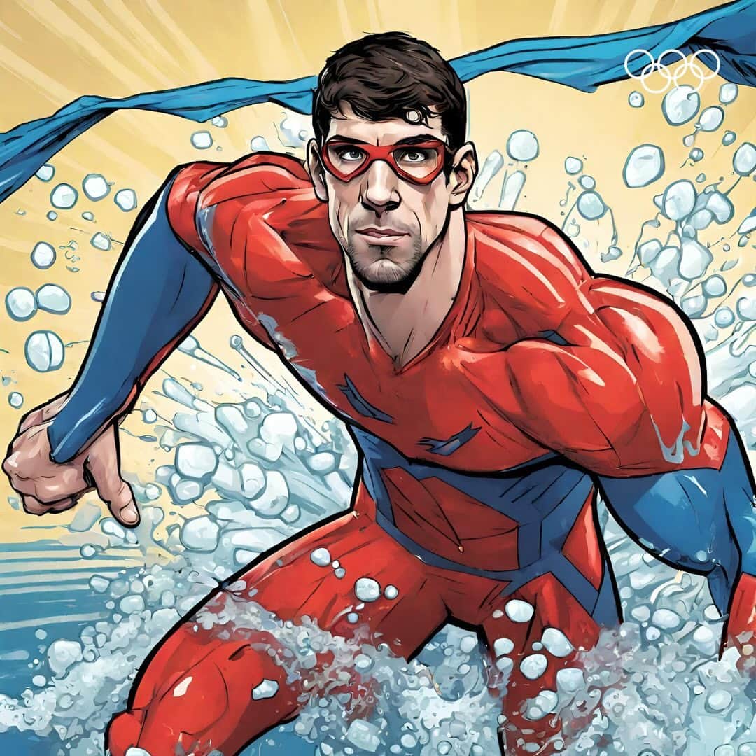 オリンピックのインスタグラム：「Olympians are real-life superheroes! Which athletes do you recognise? List them in the comments! 🔍😏」