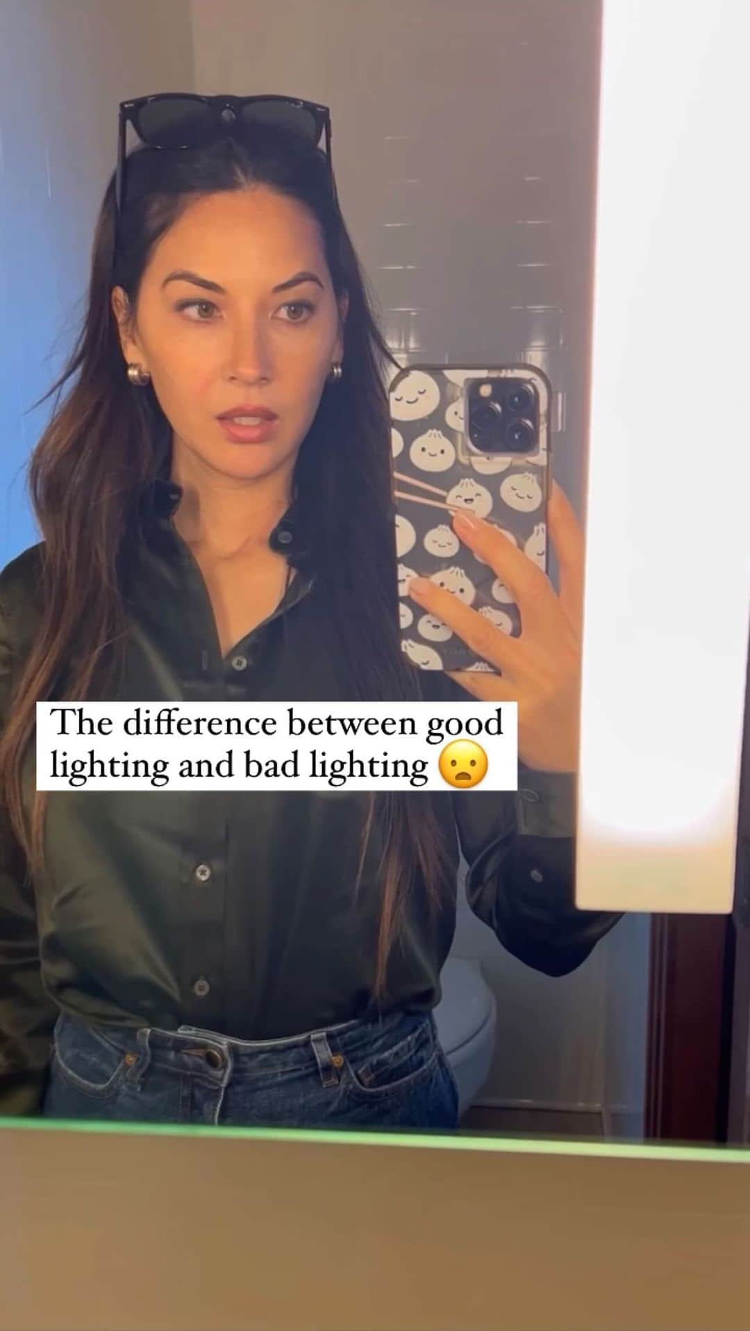 オリヴィア・マンのインスタグラム：「Oof…that side light really gets ya 🥴」