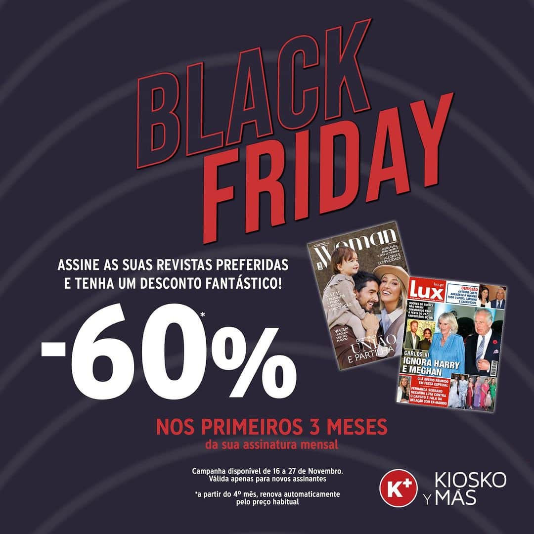 Margarida Corceiroさんのインスタグラム写真 - (Margarida CorceiroInstagram)「Aproveite a BLACK FRIDAY e assine as suas revistas preferidas!   Veja como no link na bio 📲  #luxwoman #lux #blackfriday」11月17日 2時30分 - luxwoman_pt