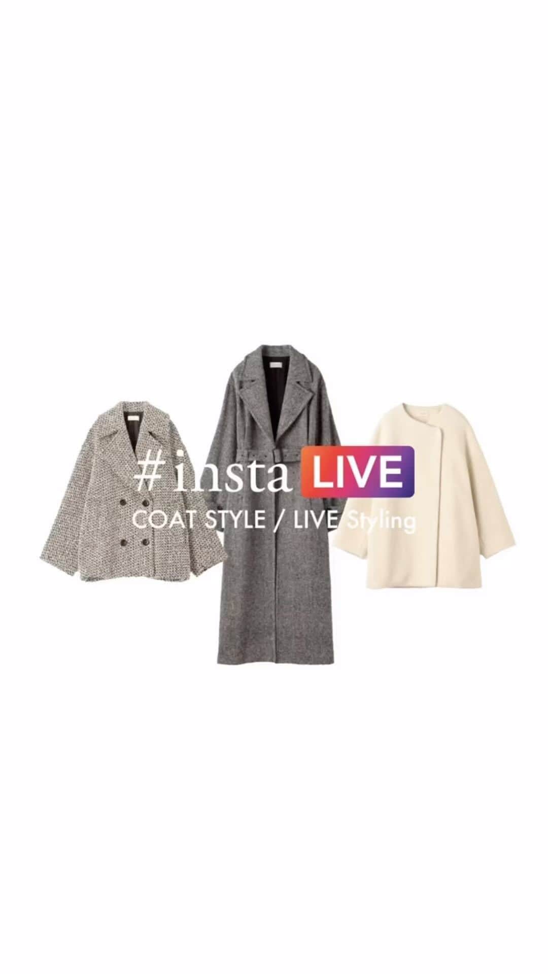 DES PRESのインスタグラム：「11.16 thu. instaLIVE Styling “2023 WINTER COAT STYLE vol.2” LIVEスタイリングをダイジェストでご紹介！  Style1 COAT / 22-08-34-08307 / ¥89,650 @despres_jp KNIT / 26-12-35-12008 / ¥80,300 @christianwijnants  SKIRT / 22-05-34-05307 / ¥44,000 @despres_jp SCARF / 26-04-35-04008 / ¥29,700 @gmsc SHOES / 26-01-35-01004 / ¥132,000  Style 2 COAT / 22-08-34-08310 / ¥209,000 @despres_jp KNIT / 22-02-34-02701 / ¥28,600 @despres_jp ALL IN ONE / 22-06-34-06205 / ¥39,600 @despres_jp SHOES / 26-01-35-01028 / ¥44,000 @despres_jp  Style 3 COAT / 22-08-34-08306 / ¥99,000 @despres_jp KNIT / 22-02-34-02107 / ¥24,200 @despres_jp PANTS / 26-14-35-14015 / ¥69,300 @robertomusso.trunkshow  SHOES / 26-01-35-01016 / ¥106,700 @dear_frances   #despres_instalive_2023 #instalive_dp_styling #instalive #fashion #despres #style」