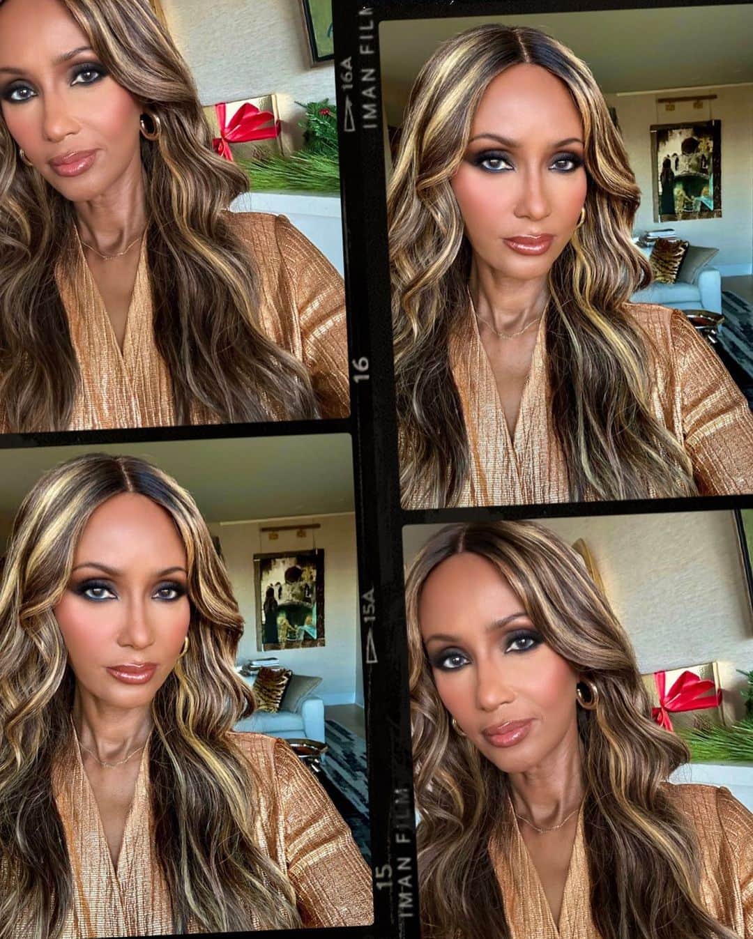 イマン・アブドゥルマジドのインスタグラム：「Classics with a hint of sparkle! Join me LIVE from 5-7pm est tonight to shop all things @imanglobalchic  Makeup @reneemadeulook   Exclusively @hsn & HSN.com! Link in bio  #IMANGlobalChic」