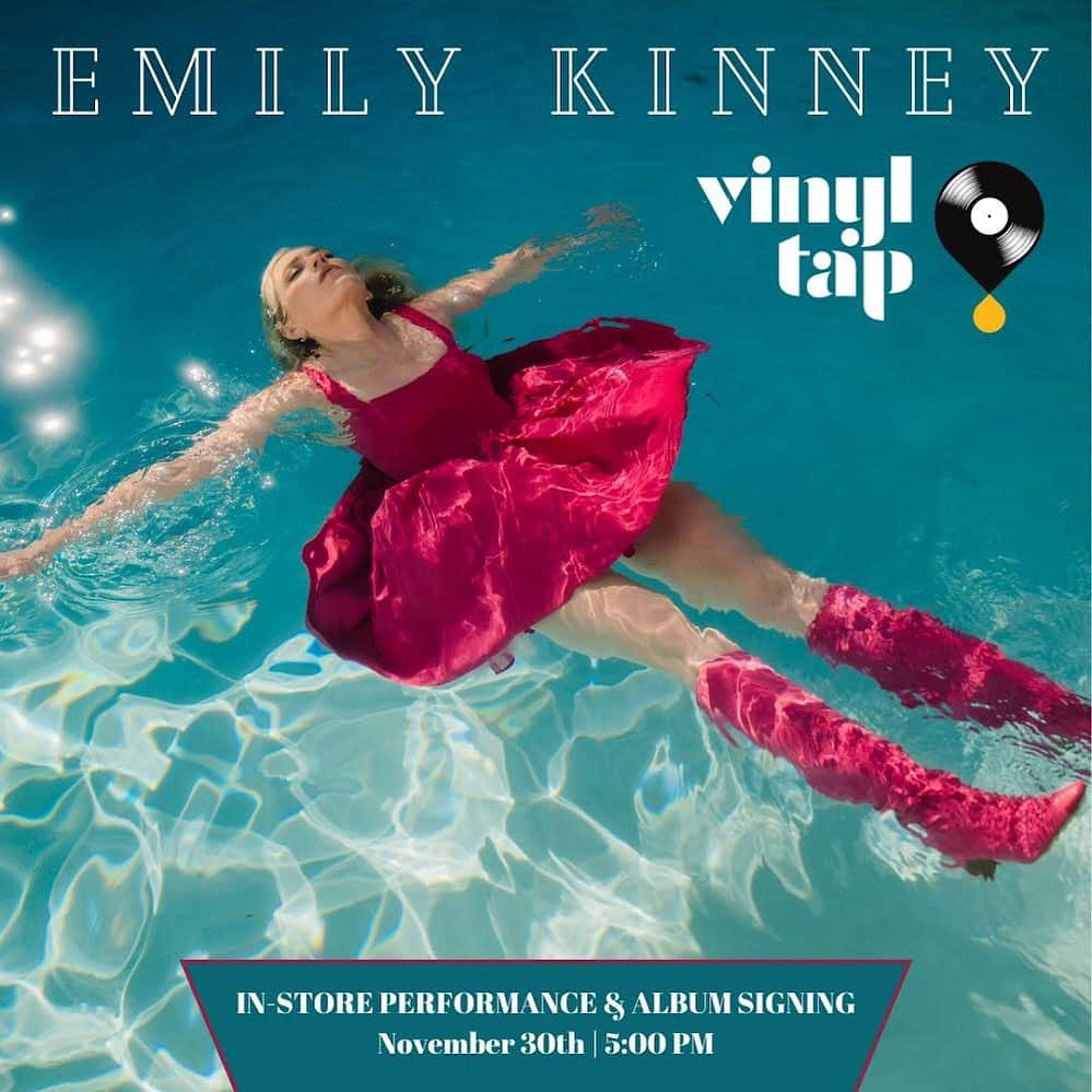 エミリー・キニーさんのインスタグラム写真 - (エミリー・キニーInstagram)「FREE performance and record signing @vinyltapnashville on Thursday, November 30th at 5pm!!!! I can’t wait to meet you and sign your SWIMTEAM records!!!」11月17日 4時33分 - emmykinney