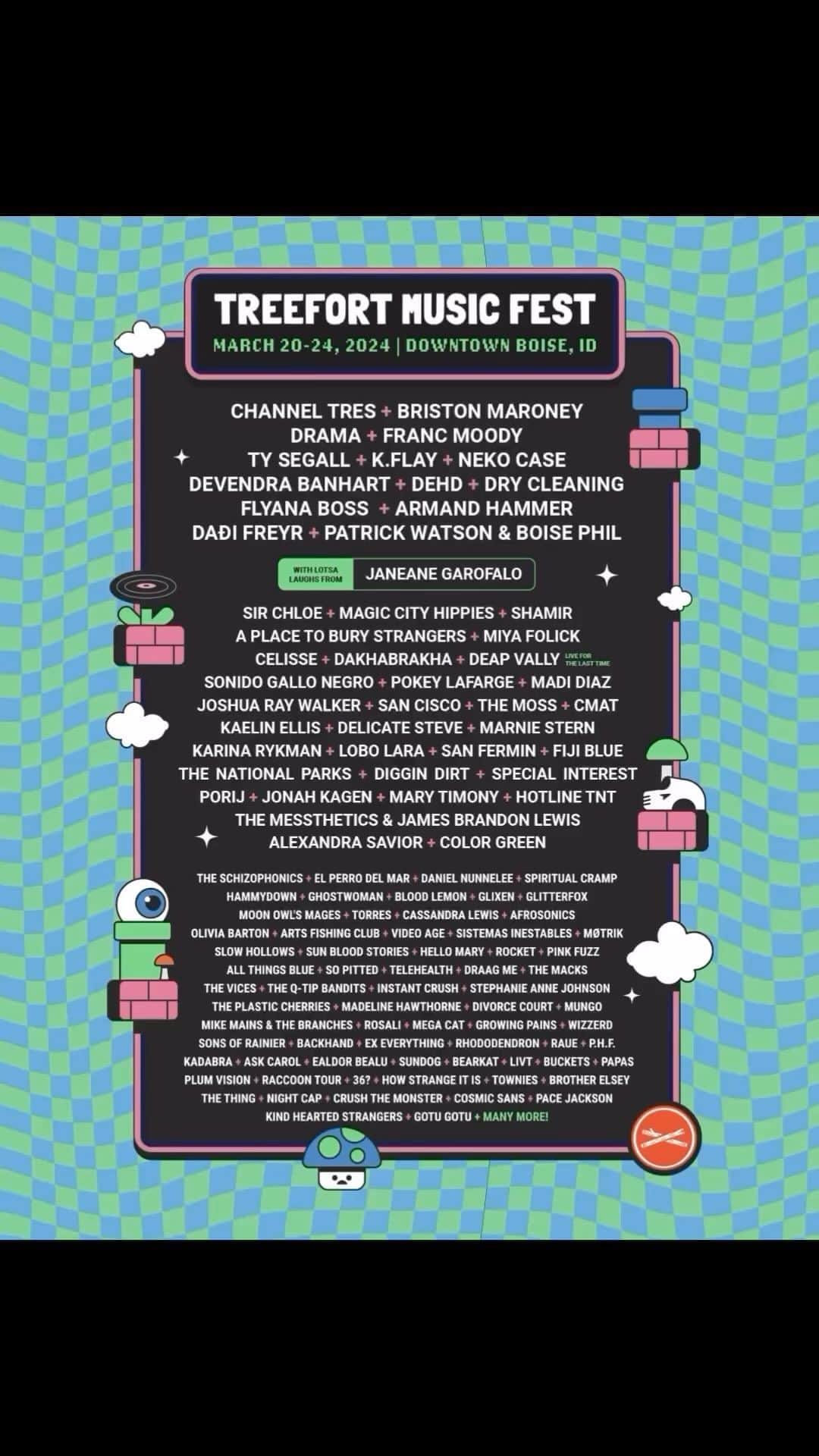 A Place to Bury Strangersのインスタグラム：「We are super psyched to be playing @treefortfest March 20-24 2024 in Boise, ID with @tysegall & @drycleaningband & @dehdforever & @hotlinetnt and many more excellent bands   Check out the awesome first wave lineup and tickets are on sale at the link in bio!」