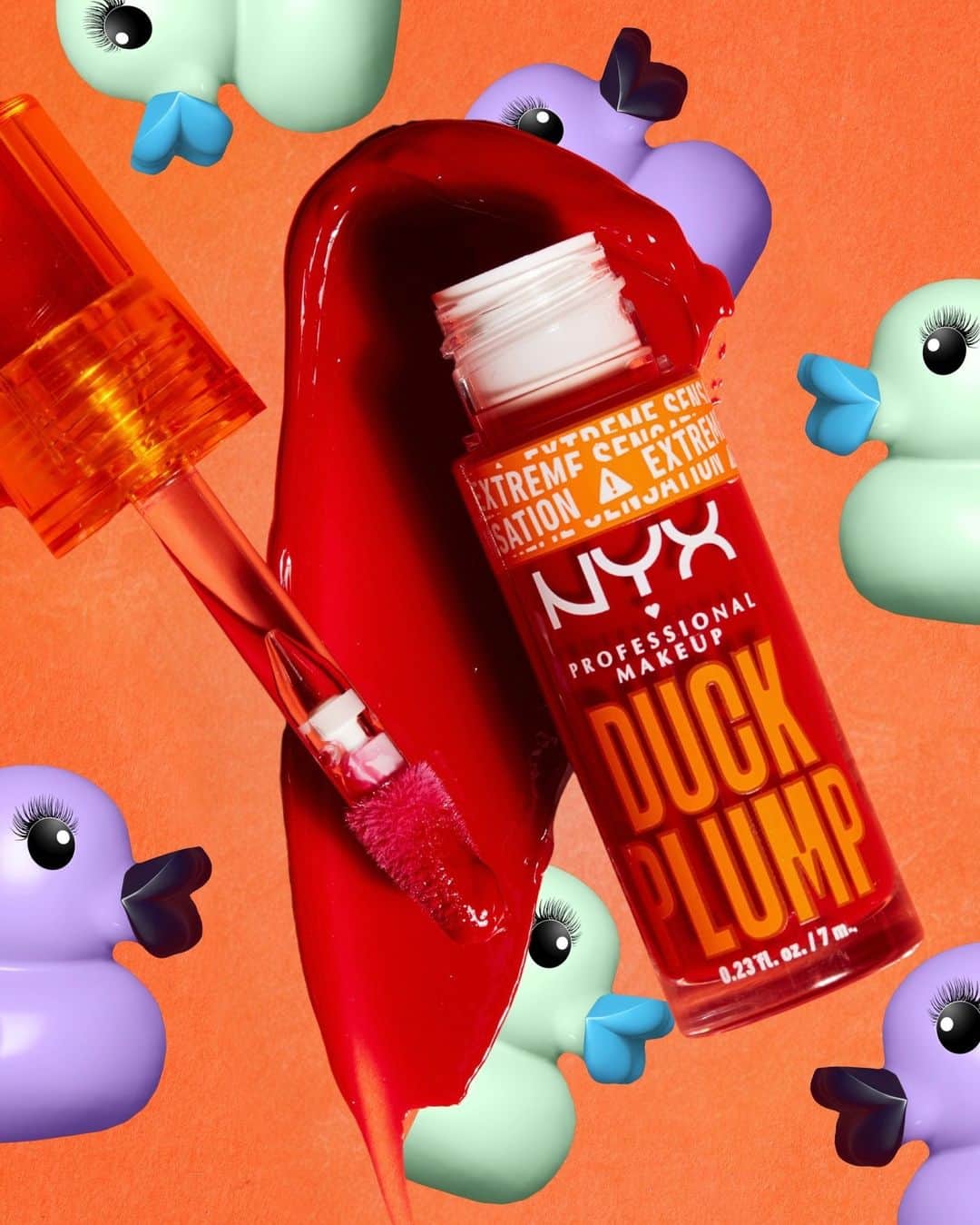 NYX Cosmeticsのインスタグラム：「🚨this is NOT a ducking drill🚨 Duck Plump Extreme Sensation Plumping Gloss is available to shop NOW at nyxcosmetics.com 💋 what're you ducking waiting for?!?  • #DUCKPLUMP #nyxcosmetics #nyxprofessionalmakeup #crueltyfree #veganformula」