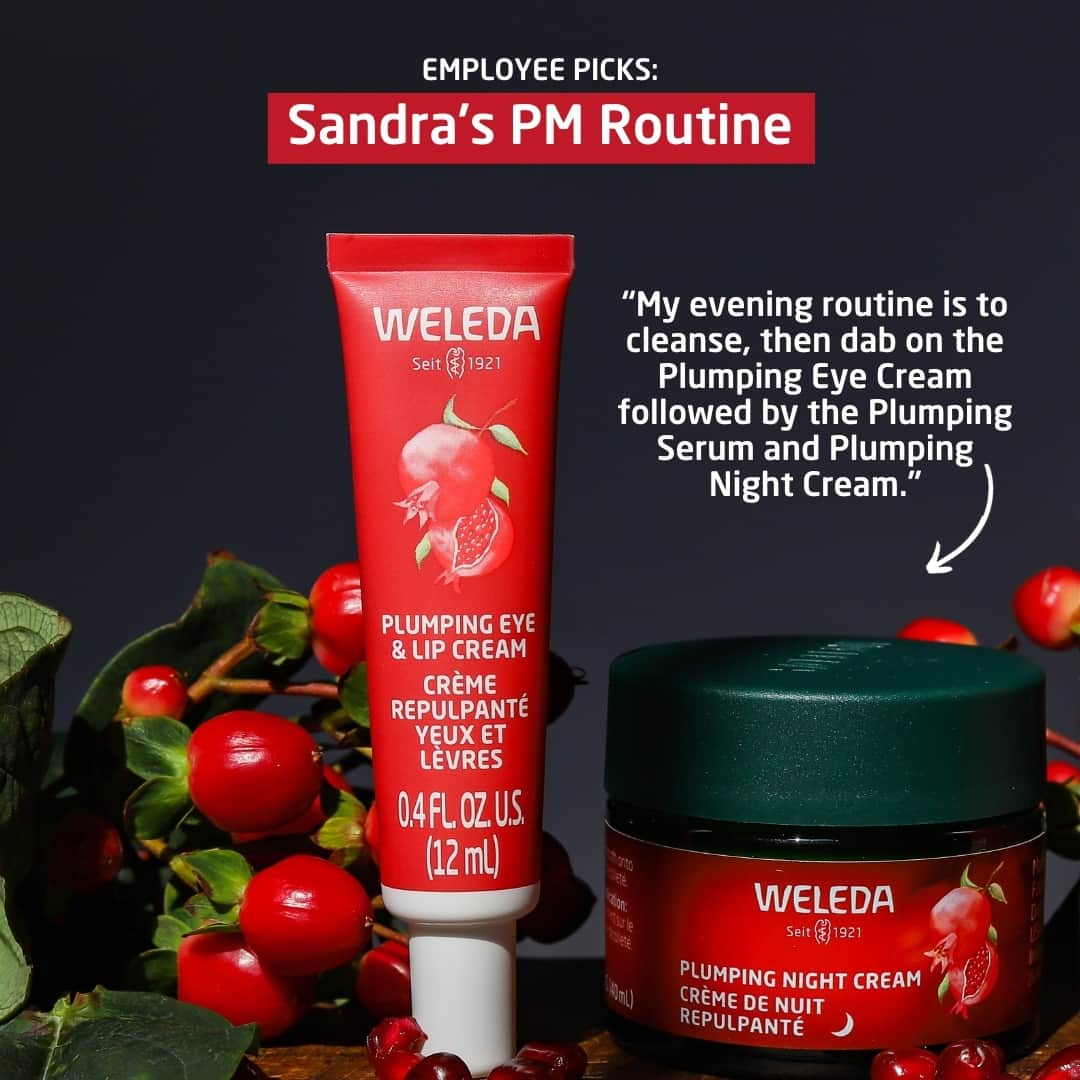 Weledaさんのインスタグラム写真 - (WeledaInstagram)「Sandra, our Senior Shopper Marketing Manager, shares her day & night skincare routines with the NEW Plumping Collection!❤️ ⁠ ⁠ Have you tried it yet? 💚 #WeledaSkin」11月17日 5時01分 - weleda_usa