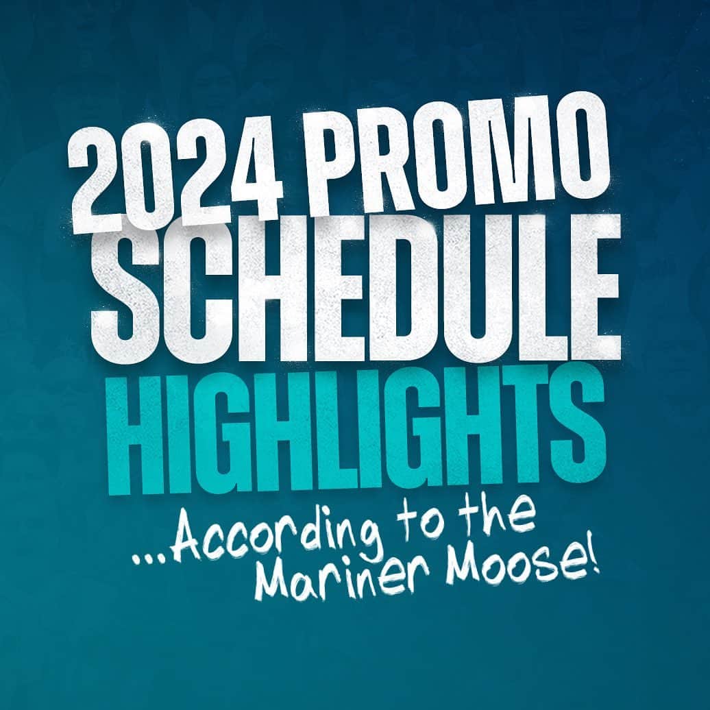 シアトル・マリナーズさんのインスタグラム写真 - (シアトル・マリナーズInstagram)「👀 2024 Promo Highlights 👀    We asked @marinermoose to design some of our giveaways for next season... this is how it went...    🔗 Mariners.com/Promos」11月17日 5時02分 - mariners
