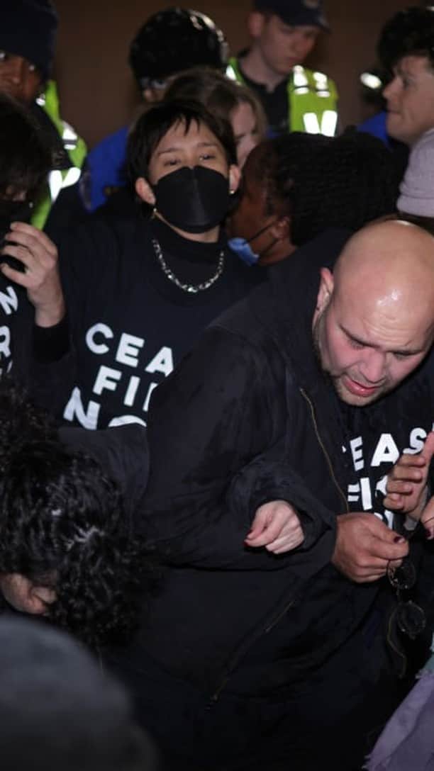 TIME Magazineのインスタグラム：「U.S. Capitol police clash with protestors calling for a ceasefire in Gaza」