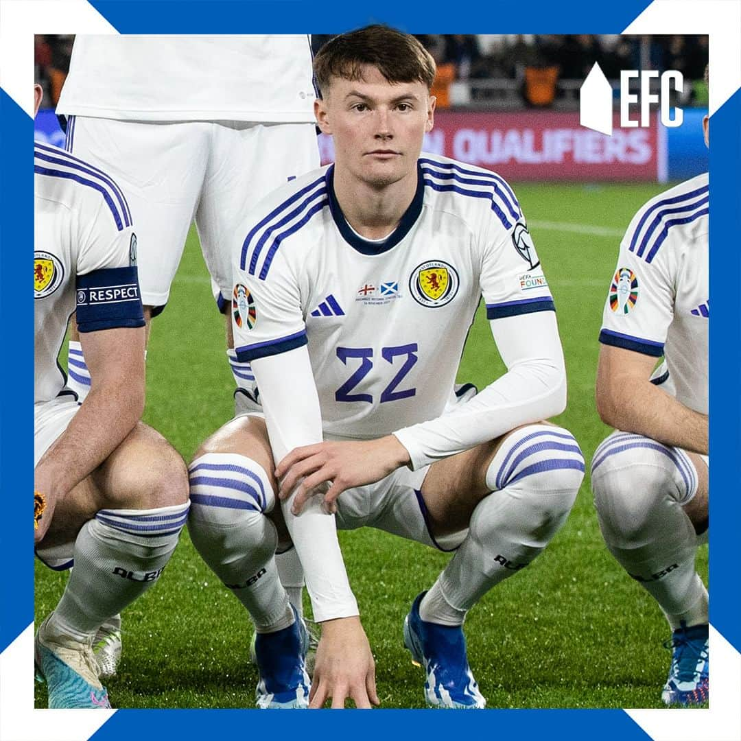 エヴァートンFCのインスタグラム：「Patto played 79 minutes for Scotland in tonight's 2-2 draw with Georgia. 🏴󠁧󠁢󠁳󠁣󠁴󠁿」