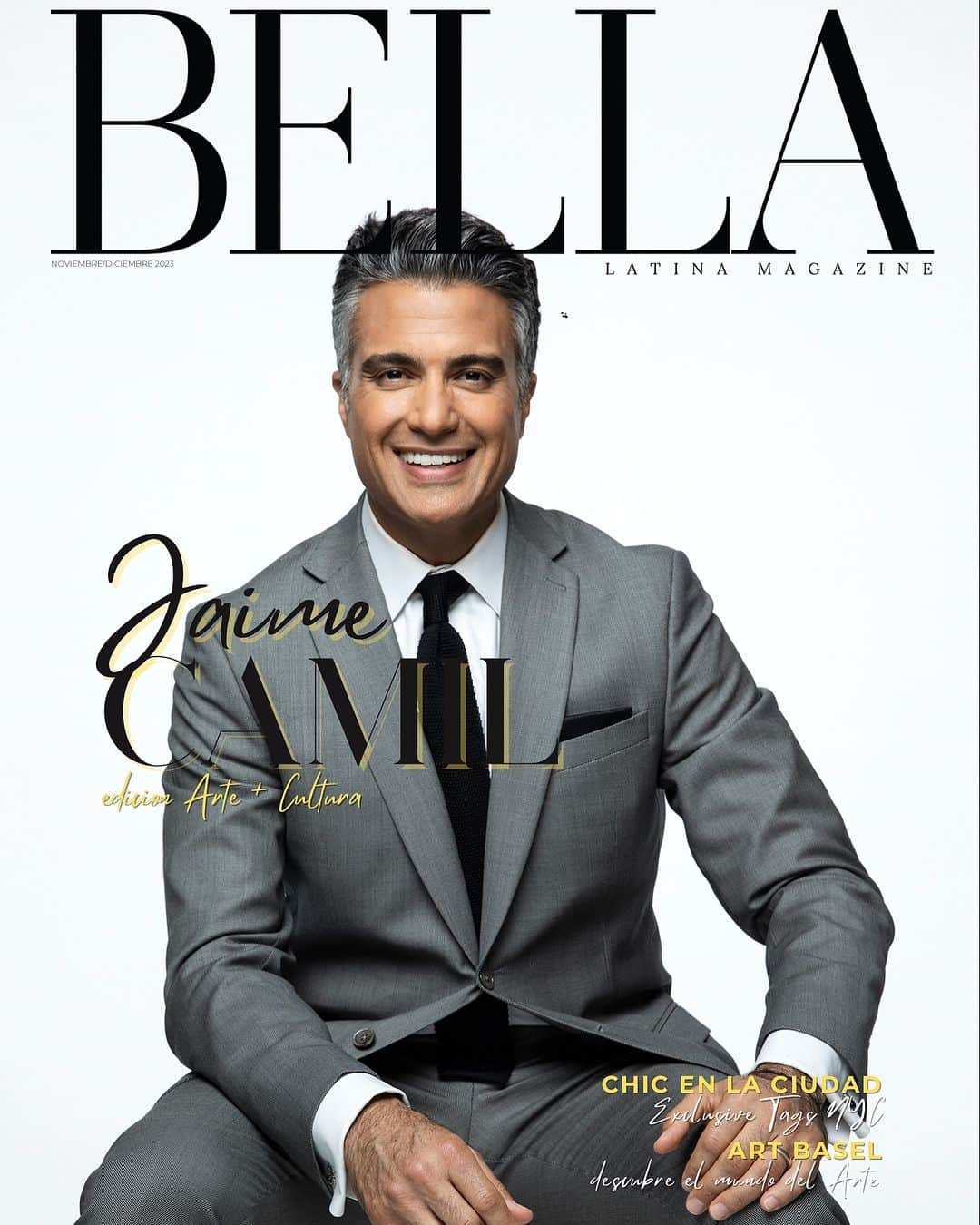 ハイメ・カミールのインスタグラム：「¡Nos complace anunciar la increíble edición 2023 de Arte y Cultura de BELLA Latina Magazine, con el talentoso @JaimeCamil en nuestra portada! 🌟🎭✨  Jaime, reconocido actor, cantante, presentador y animador mexicano, ha cautivado nuestros corazones.  Ahora, en su última aventura, Jaime Camil no solo está llevando un juego tradicional a los hogares latinos a través de las pantallas de televisión en todo Estados Unidos, como presentador y productor ejecutivo de "Lotería Loca" en CBS, ¡sino que también está abriendo nuevos caminos al presentar el primer juego multicultural bilingüe de inspiración latina en horario estelar! 🎉💃🕺  No te pierdas esta edición especial de Bella Latina Magazine, donde descubrirás más sobre la rica y diversa carrera de Jaime Camil, así como su impacto en la industria del entretenimiento.   Prepara tus sentidos y sumérgete en el fascinante mundo de Art Basel, la moda con @exclusivetagsnyc y talentos destacados de nuestra comunidad latina. ¡Ordena tu copia en linea ya!   Cover Photo by Fer Piña Interview by @thisisjcali  EIC @vanessacoppes   We are pleased to announce the incredible 2023 edition of BELLA Latina Magazine's Arts and Culture, featuring the talented Jaime Camil on our cover! 🌟🎭✨  Jaime, a renowned Mexican actor, singer, host, and entertainer, has captured our hearts.  Now, in his latest venture, Jaime Camil is not only bringing a traditional game to Latino households through television screens across the United States as the host and executive producer of "Lotería Loca" on CBS, but he is also paving the way by presenting the first multicultural bilingual game of Latin inspiration in prime time! 🎉💃🕺  Don't miss this special edition of Bella Latina Magazine, where you'll discover more about Jaime Camil's rich and diverse career, as well as his impact on the entertainment industry.  Get ready to immerse yourself in the fascinating world of Art Basel, fashion with @exclusivetagsnyc, and outstanding talents from our Latinx community. Order your copy online now!  #JaimeCamil #BellaLatinaMag #ArteYCultura2023 #LoteríaLoca #InspiraciónLatina」