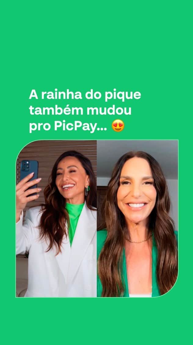 のインスタグラム：「A dupla que rende igual PicPay! Sabrina + Ivete. Chega chegando, Veveta! É como disse a rainha: se juntas já causam, imagina juntas! 🤜🤛  O pique de mudança não para. Muda você também! #SuaVidaComMaisPique」