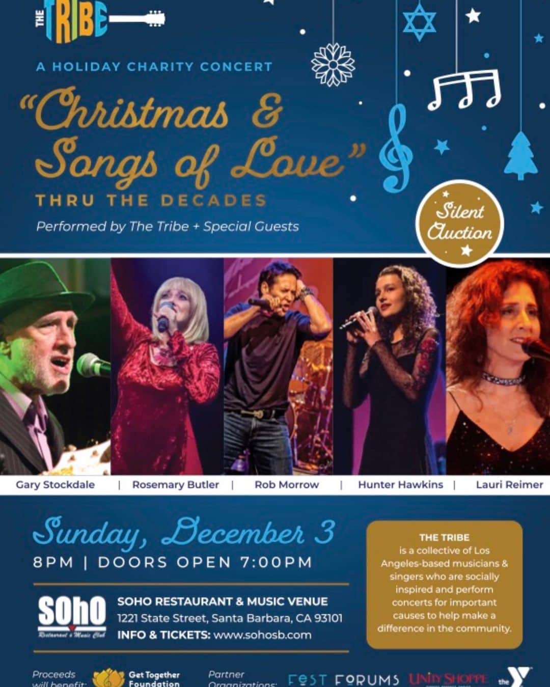 ロブ・モローのインスタグラム：「Come on out and ring in the hols w/us.  Just added a second show to Dec 10 @bogiesbar  Dec 3 @sohosb (Santa Barbara) 8p Dec 10 @bogiesbar (Westlake Village)  6 & 8pm」