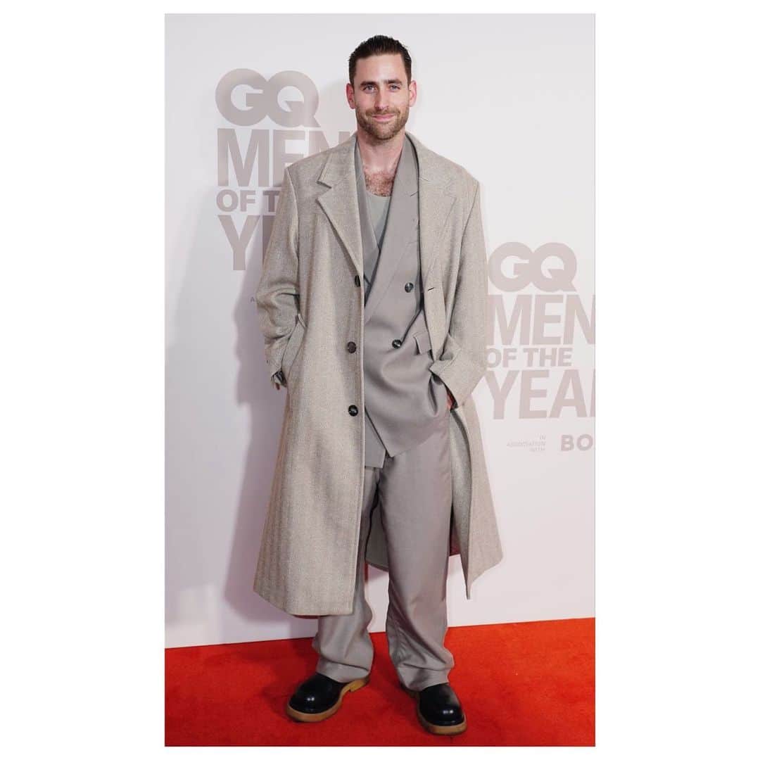 オリヴァー・ジャクソン＝コーエンのインスタグラム：「thank you @adambaidawi and @britishgq  for the most flames evening 🤍  @amiparis  @luke_jefferson_day」