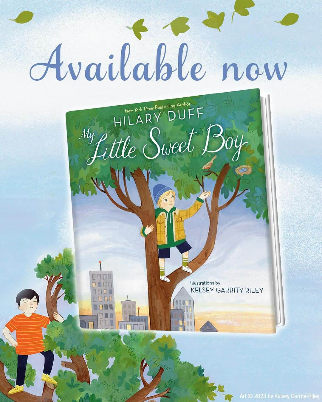 ヒラリー・ダフのインスタグラム：「Just finally coming down off the high from my trip to NY to release my second children’s book MY LITTLE SWEET BOY! This book makes for a great gift or a sweet addition to your wind down moments. Pick up your copy anywhere books are sold! As always thank you for your love and support ❤️」