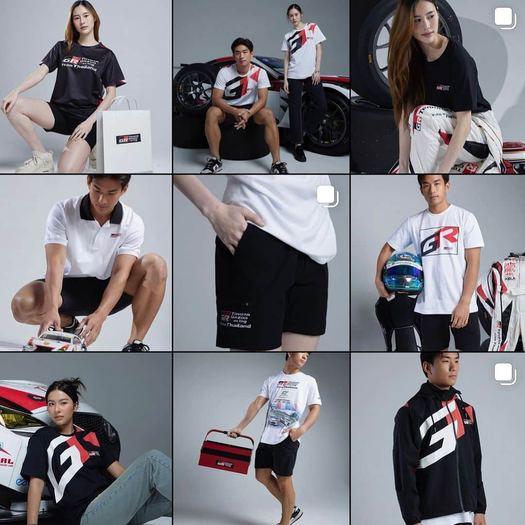 Toyota team thailandのインスタグラム：「Follow IG: https://instagram.com/grcollection.th?igshid=OGQ5ZDc2ODk2ZA==  สั่งซื้อสินค้า online: https://linktr.ee/grcollection.th」