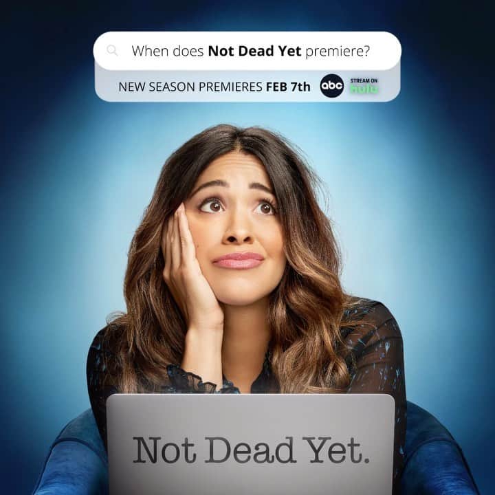 ハンナ・シモンのインスタグラム：「Does Nell Serrano have her life together yet? There’s only one way to find out. Watch a new season of #NotDeadYetABC, premiering February 7 on ABC and Stream on Hulu!」