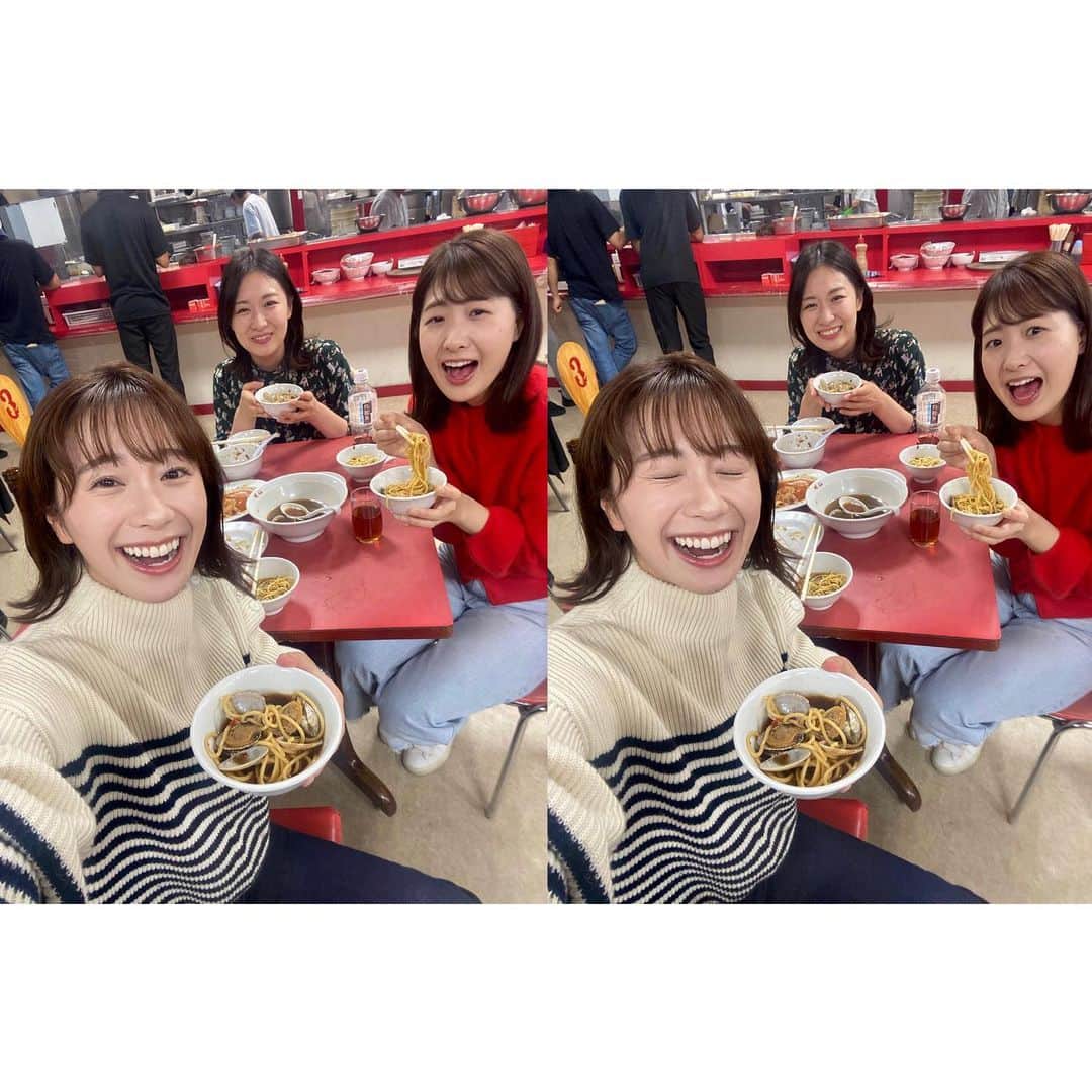小松﨑花菜さんのインスタグラム写真 - (小松﨑花菜Instagram)「・ 楽しすぎた同期会！ ゆりえちゃん味仙デビューおめでとう🍜🌶  台湾ラーメンと味仙ラーメンを ひぃひぃ言いながら食べる2人が愛おしかった笑  たくさん食べて、たくさん話して、 あっという間に時間が経ってしまいました😆✨  何でも話せる心強い同期です♪ また美味しいもの食べに行こう🍚  #名古屋めし #味仙 #台湾ラーメン #名古屋グルメ #メーテレ #同期アナウンサー #石井祐里枝 #西尾菜々美　#小松﨑花菜」11月17日 9時58分 - hana_komatsuzaki