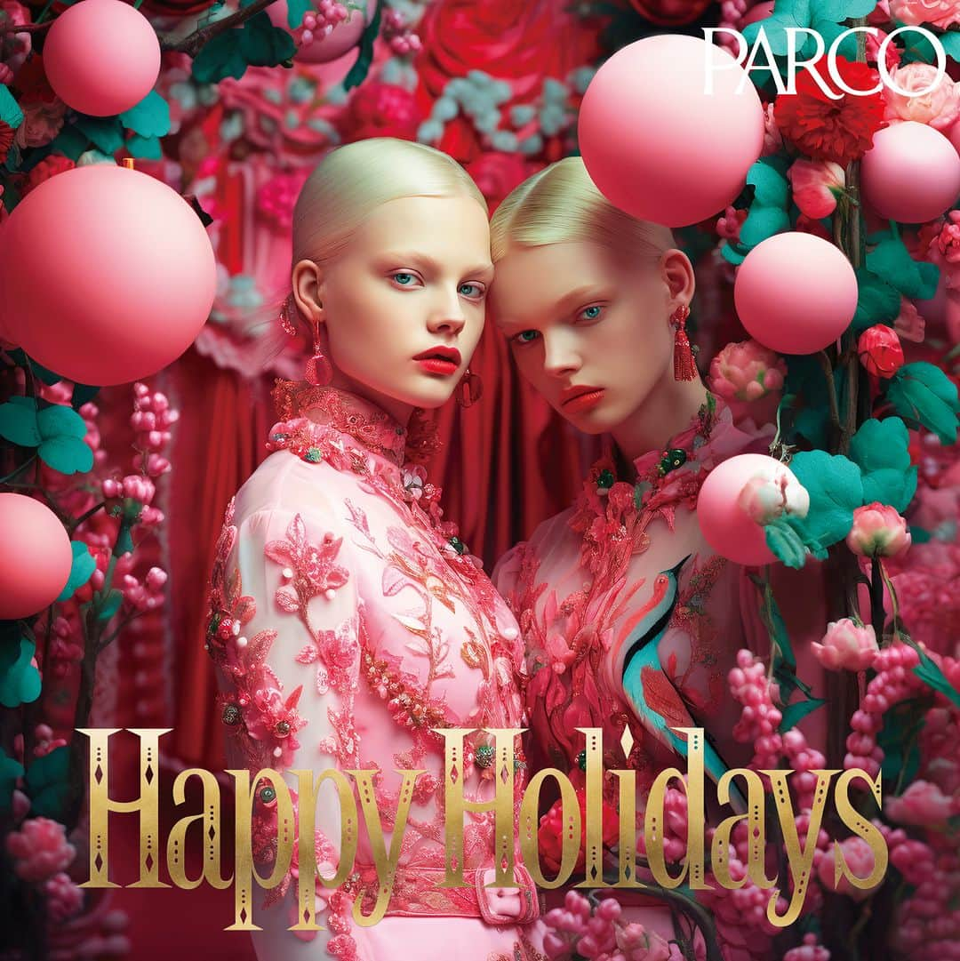 名古屋パルコのインスタグラム：「PARCO HAPPY HOLIDAYS  パルコのHAPPY HOLIDAYSキャンペーン広告が10月30日（月）公開されました。 本広告ではLA在住の「木之村美穂(STUDIO DOG代表)」をクリエイティブディレクターに迎え制作。 またデジタルクリエイターには同じくLAで活動する世界トップクラスのAI・デジタルクリエイター「Ai-Editorial – Christian Guernelli」を日本企業で初めて起用しました。  最先端の画像生成AIを駆使したファッション広告として、実際のモデル撮影は行わず人物から背景にいたるまで、プロンプト（画像を生成するための言葉）から構成され、グラフィック・ムービーの他、ナレーション・音楽も全て生成AIにて作成しています。 トップレベルのAIクリエイターによる、モード感のあるAIを使った新しい表現のファッション広告として、パルコのホリデーシーズンを盛り上げます。  *生成AI（Generative AI）とは、機械学習の一分野で、データの生成や合成を行うAIシステムです。入力データを元に新しいデータを生成することができ、例えばテキスト、画像、音声、ビデオなどの多くの異なるメディア形式で利用されます。生成AIは、自動的なデータ生成、クリエイティブなタスクの支援、異常検出、新しいアイデアの発見など、さまざまな分野で活用されています。  https://parco.jp/happy-holidays/  Creative Director : 木之村美穂 Miho Kinomura（STUDIO DOG GK） AI Digital Creator : Ai-Editorial - Christian Guernelli Production : STUDIO DOG GK / TYO Inc Sound Design : TAITO OTANI Producer : 馬詰正（TYO Inc） PM : 福家楓（TYO Inc） Post Production : Studio Interfield  #パルコ #PARCO #広告 #アート #クリエイティブ #GenerativeAI #生成AI #画像生成AI #ファッション #Fashion #HAPPYHOLIDAYS #ハッピーホリデー #PARCOHAPPYHOLIDAYS #クリスマス #christmas #2023」